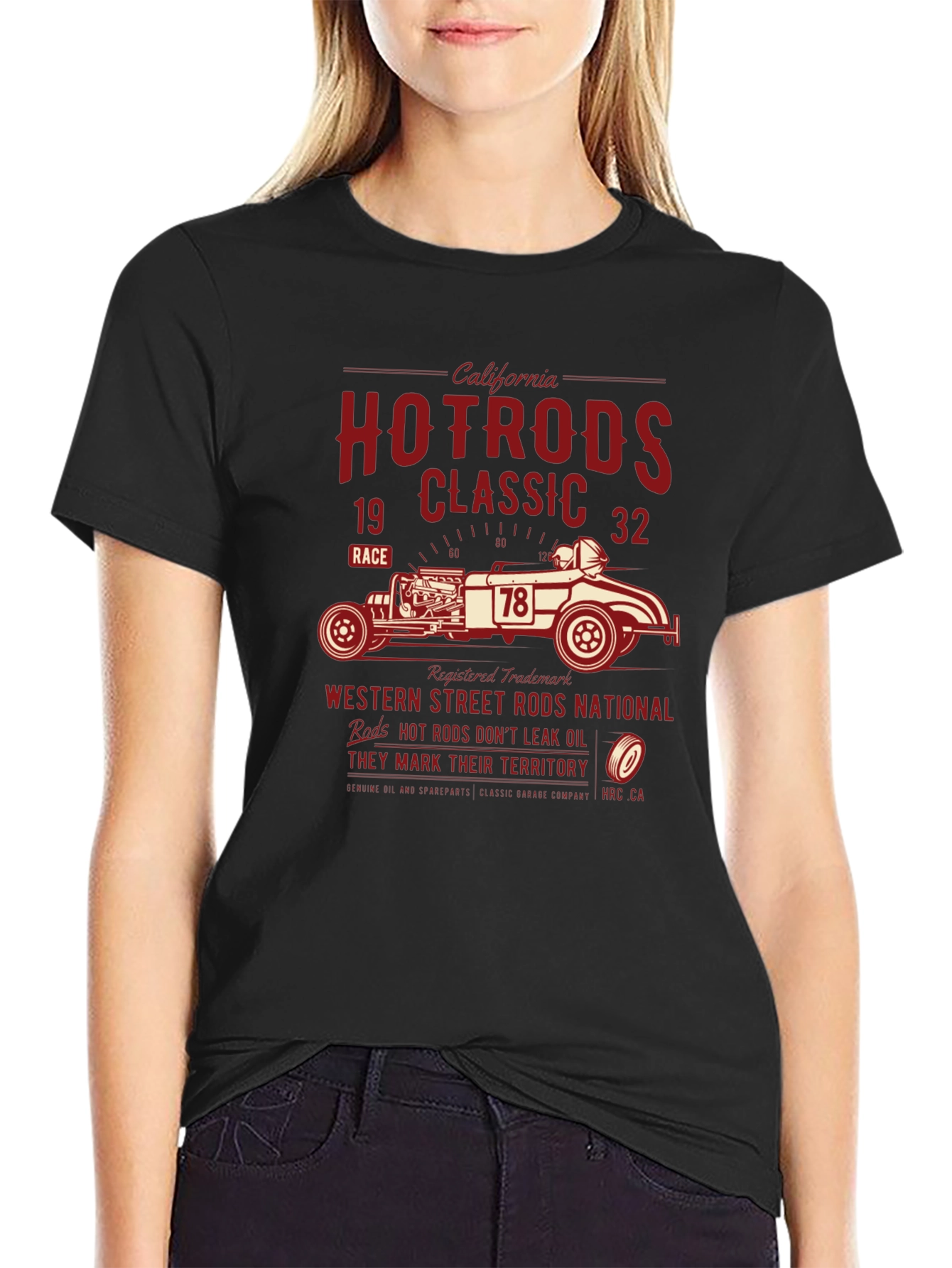 Hot Rods Classic Black T-Shirt