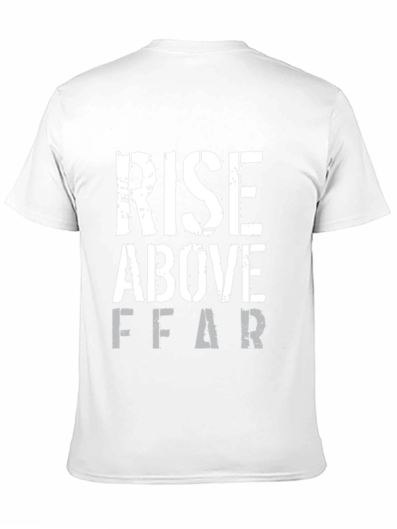 Rise Above Fear Black Graphic T-Shirt