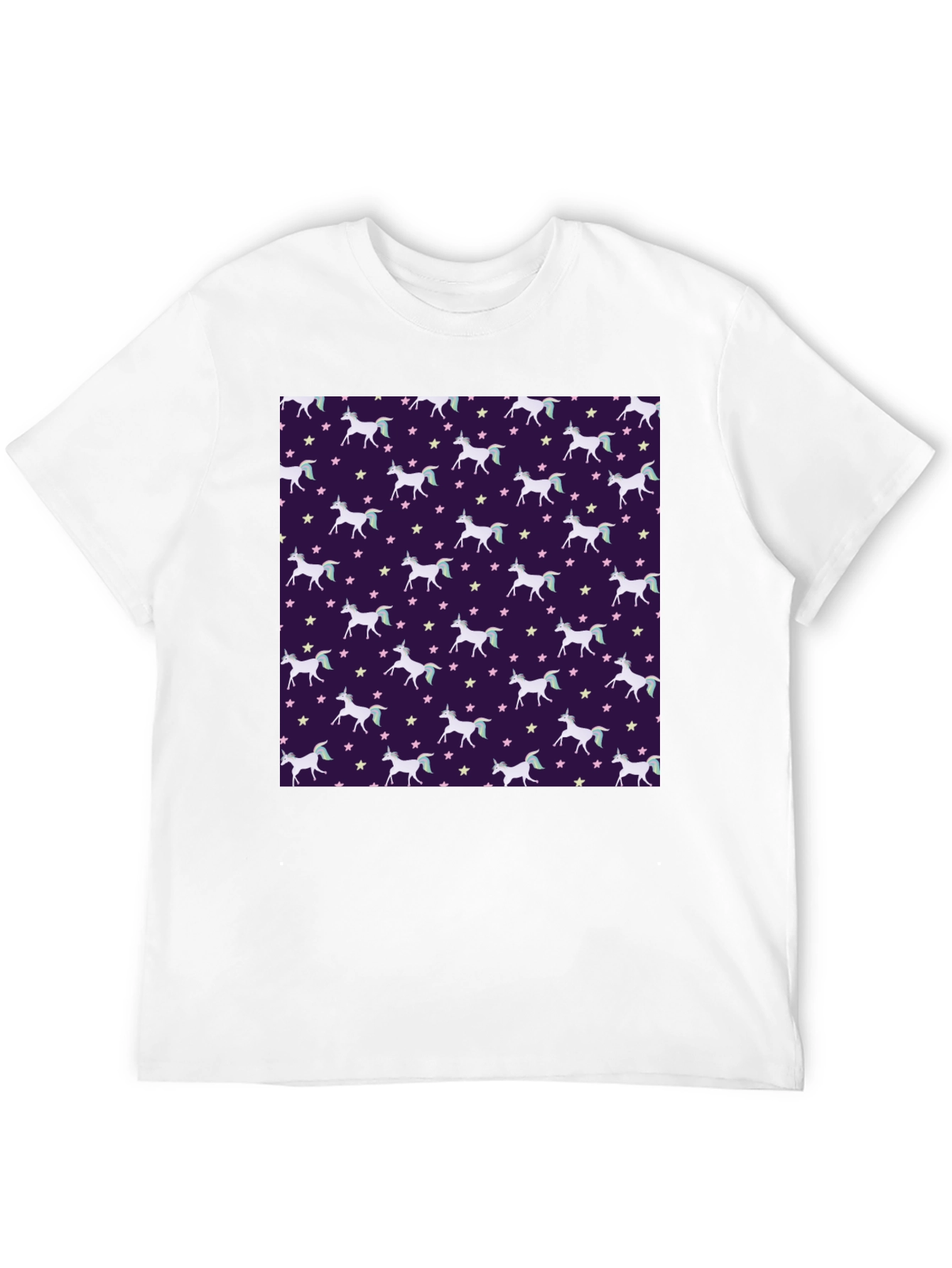 Unicorn Star Pattern T-Shirt