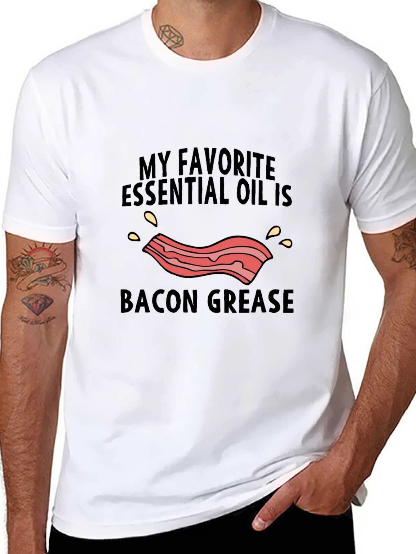 Bacon Grease Essential Oil Graphic Tee