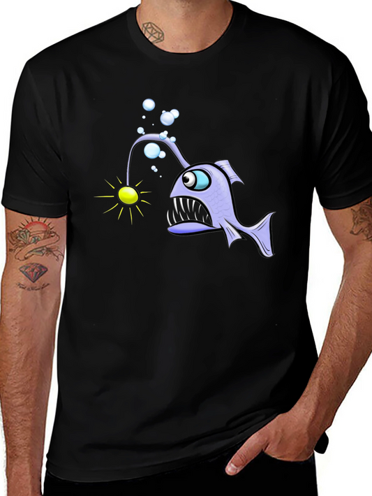 Angler Fish Graphic T-Shirt - Unique Design