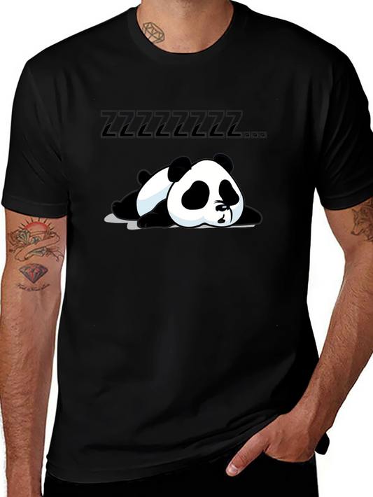 Sleeping Panda Graphic Tee - Lazy Days Style