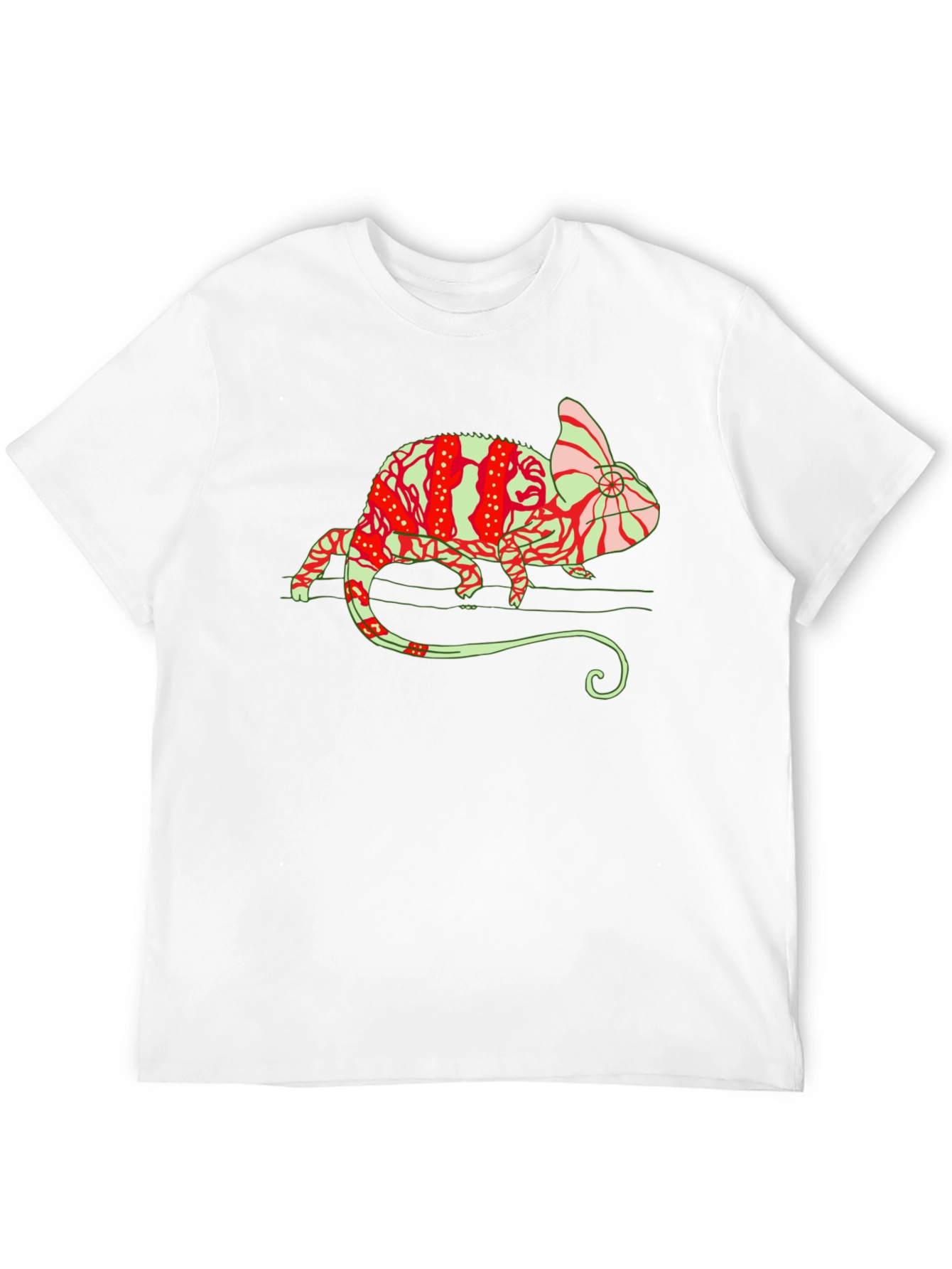 Chameleon Graphic Tee - Unique Animal Print