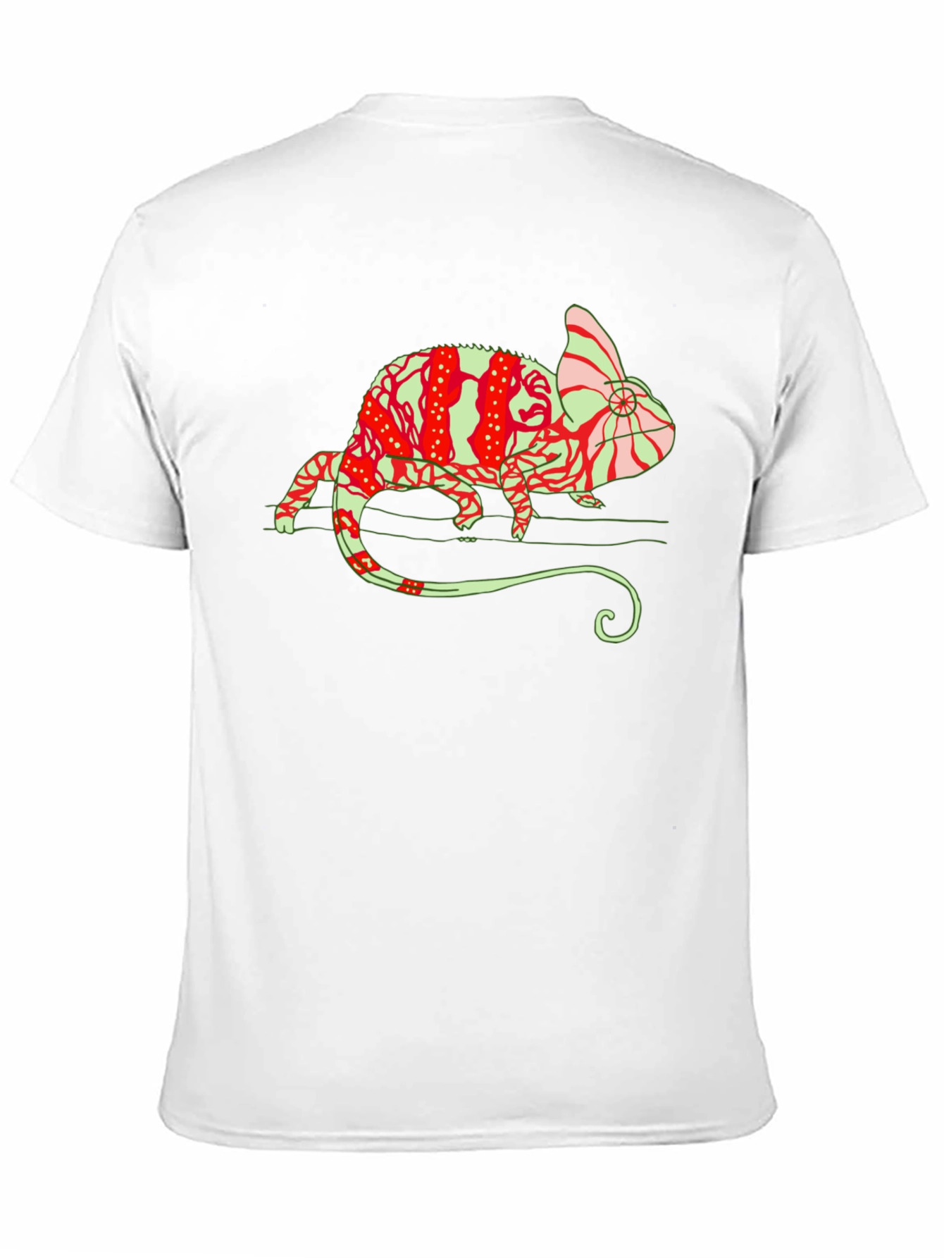 Chameleon Graphic Tee - Unique Animal Print