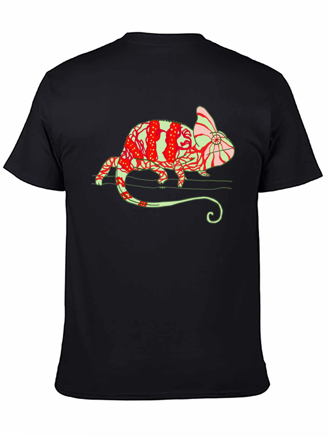 Chameleon Graphic Tee - Unique Animal Print