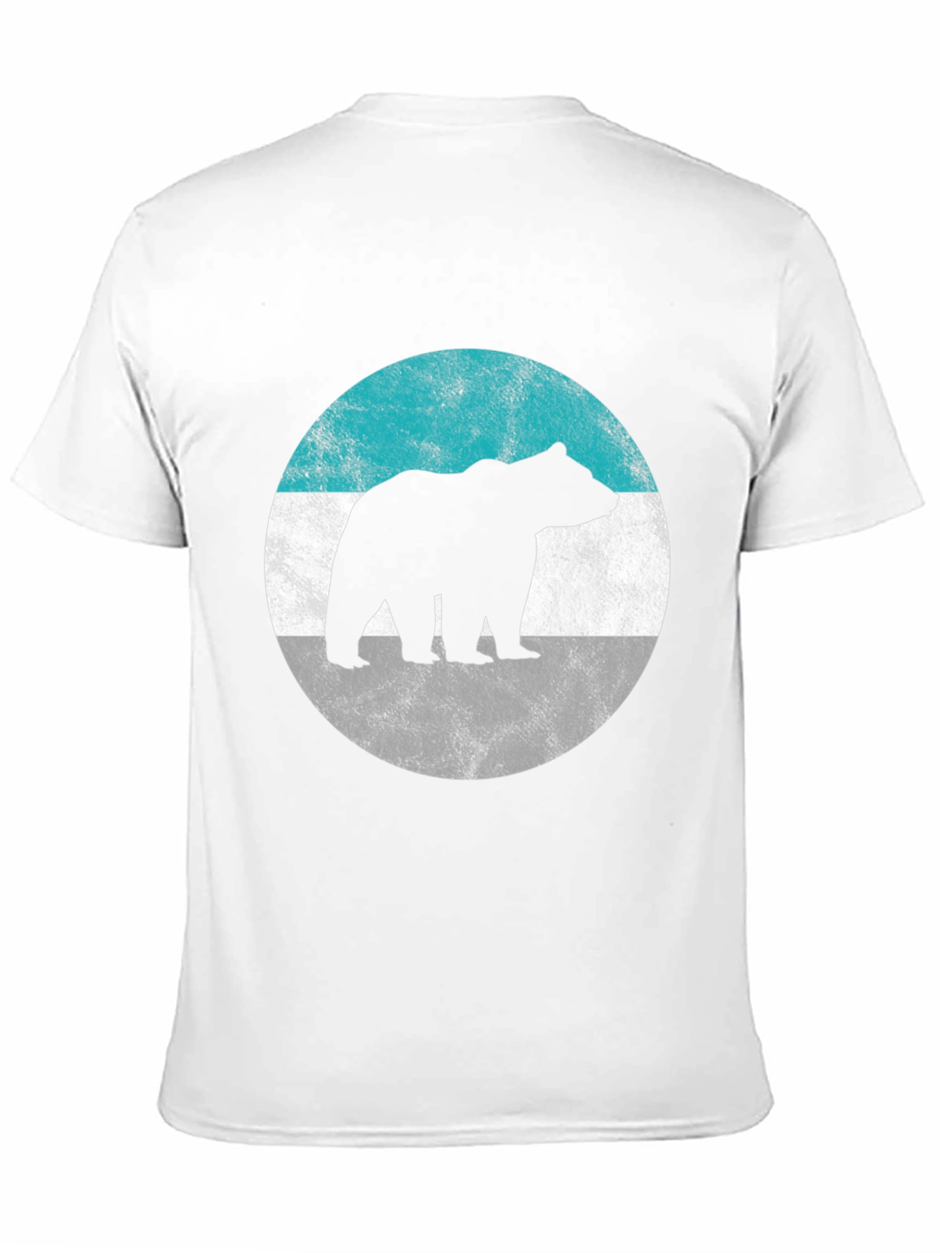Bear Silhouette Graphic Tee - Mens Black Shirt