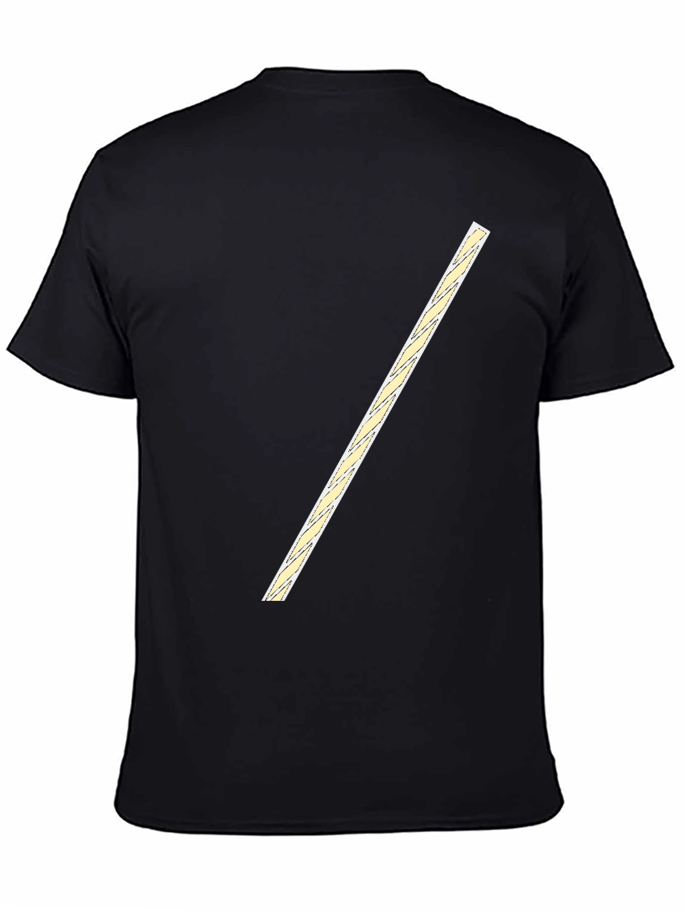 Mens Solid Black Crew Neck Short Sleeve T-Shirt