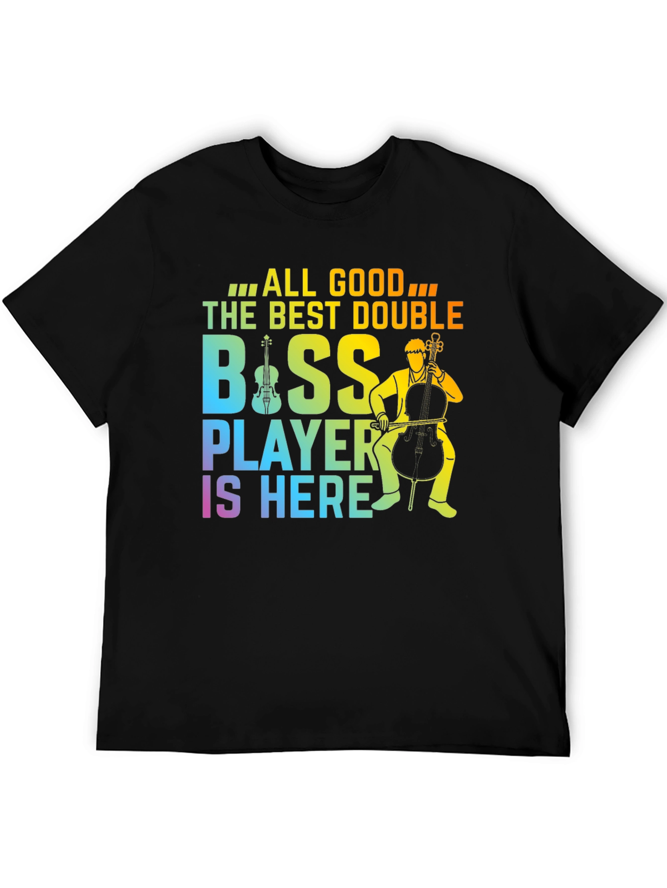 Double Bass Player T-Shirt Musician Graphic Tee