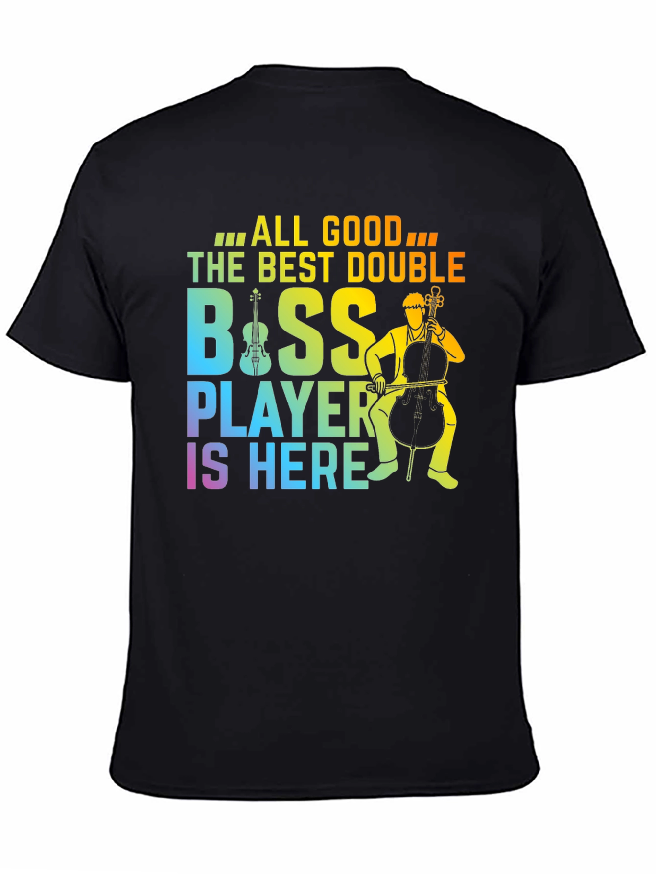 Double Bass Player T-Shirt Musician Graphic Tee