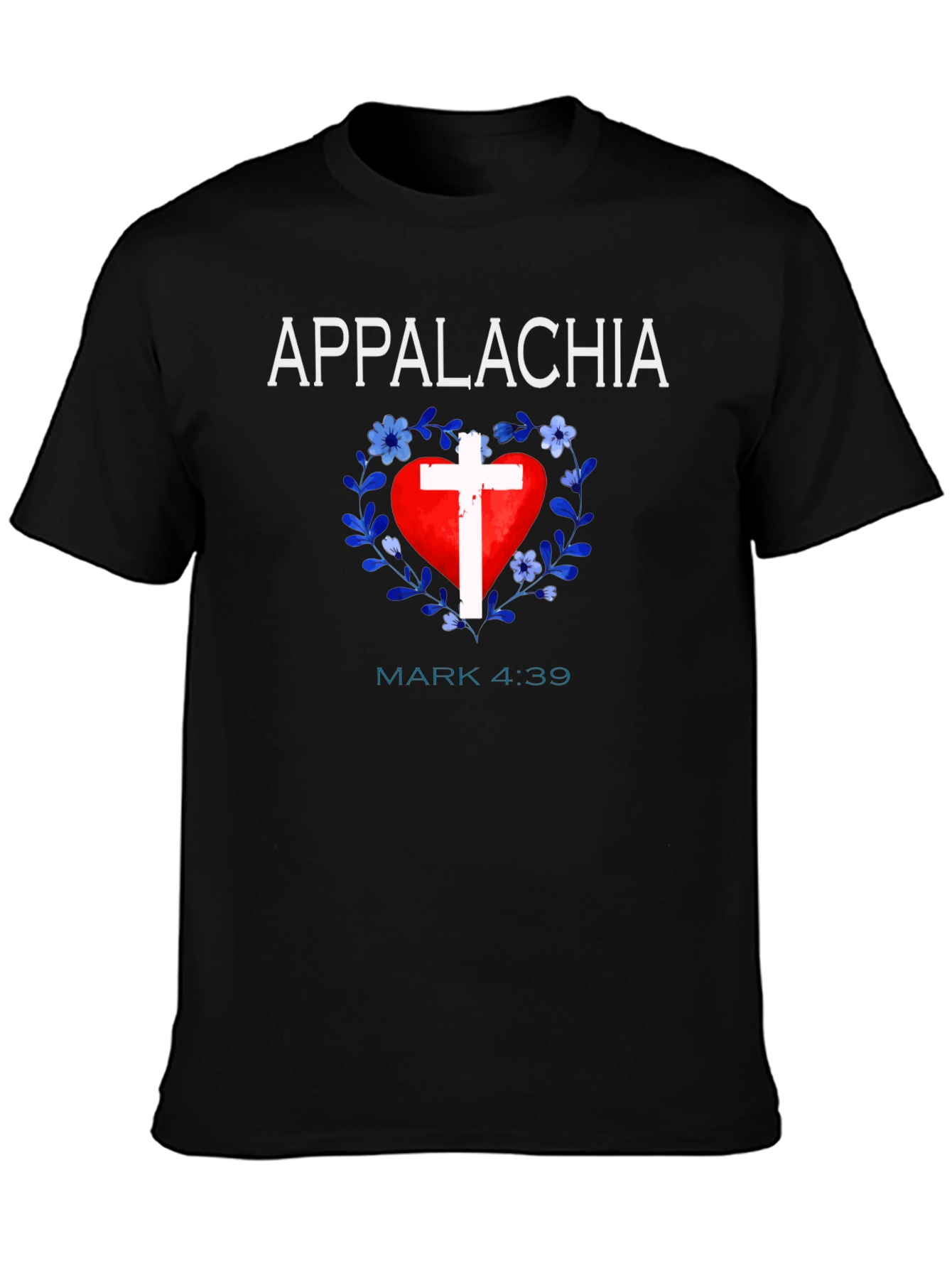 Appalachia Heart Cross Christian T-Shirt