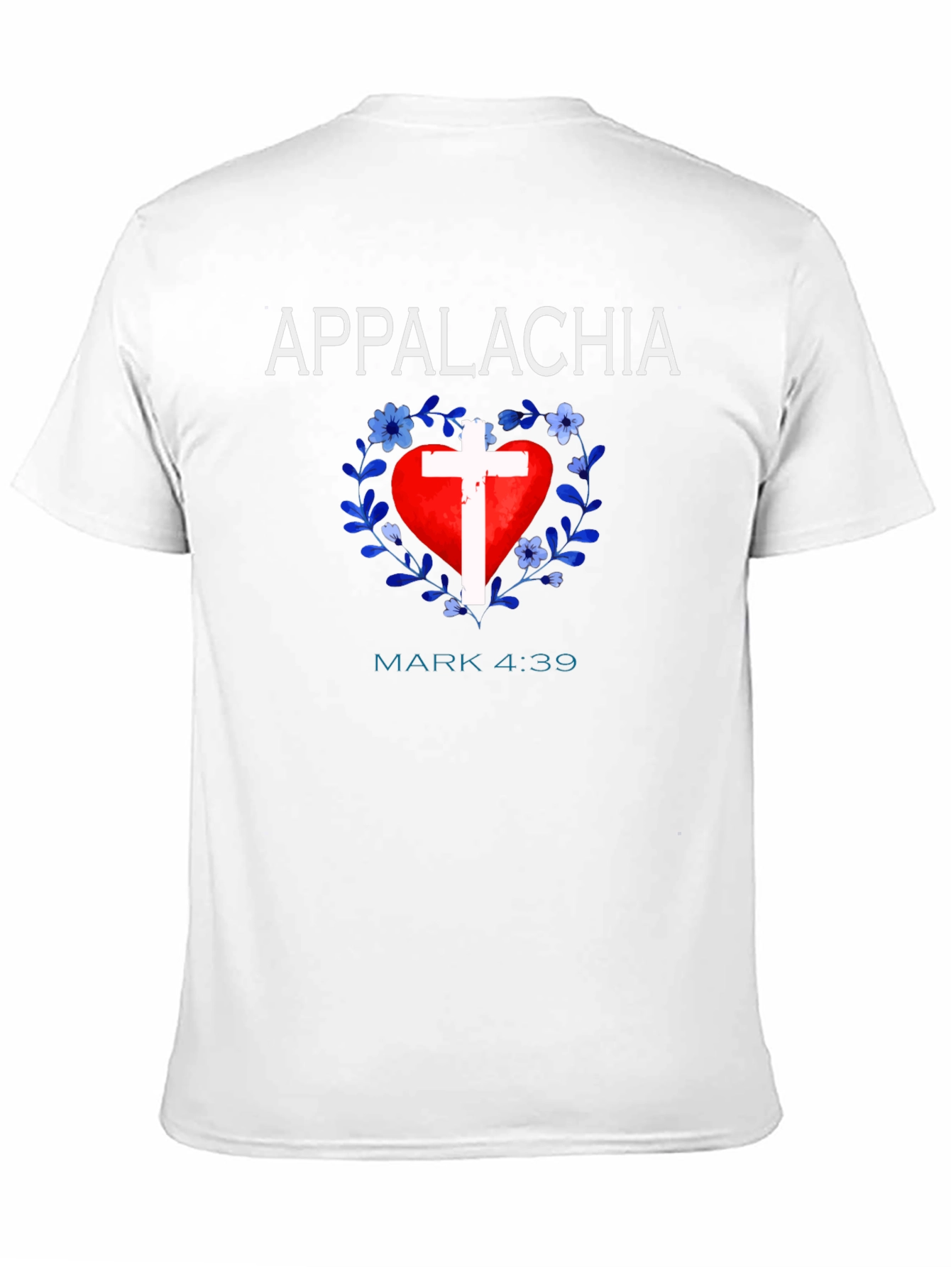 Appalachia Heart Cross Christian T-Shirt