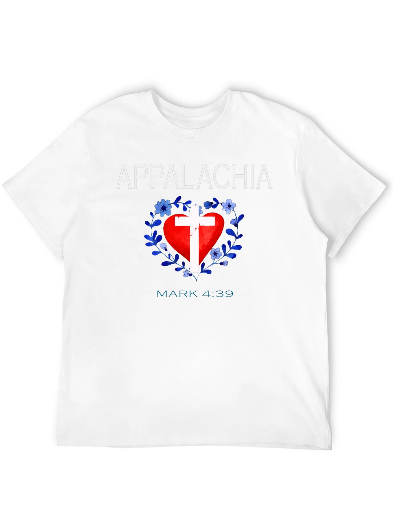 Appalachia Heart Cross Christian T-Shirt