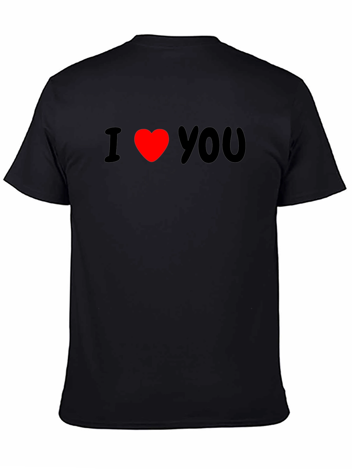 I Heart You Graphic T-Shirt - Black Casual Wear