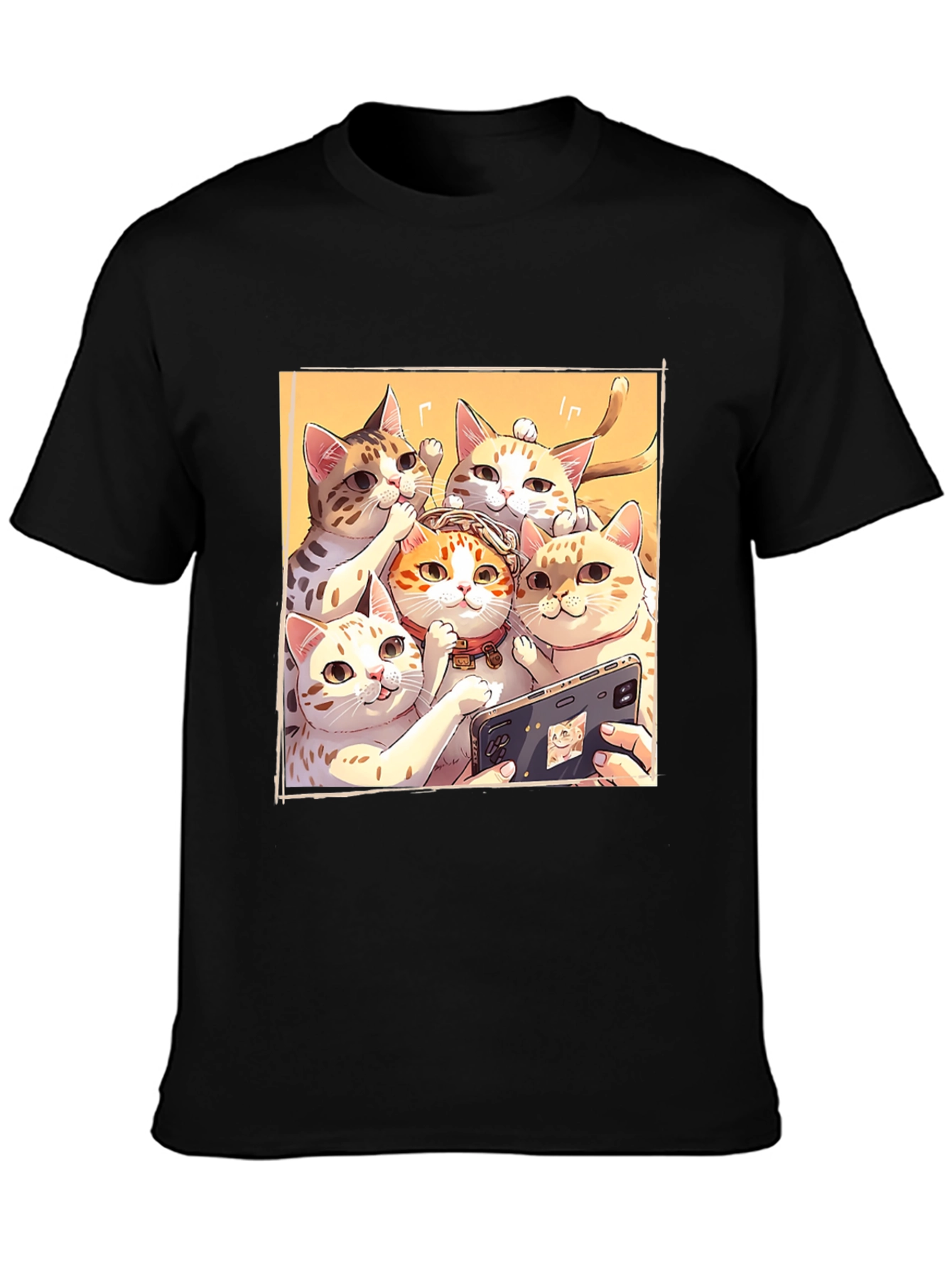 Cats Taking Selfie Graphic T-Shirt
