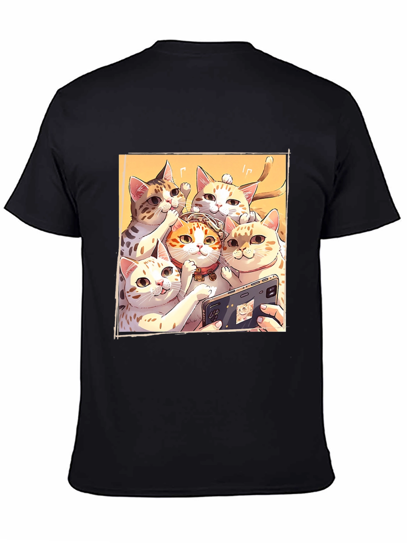 Cats Taking Selfie Graphic T-Shirt