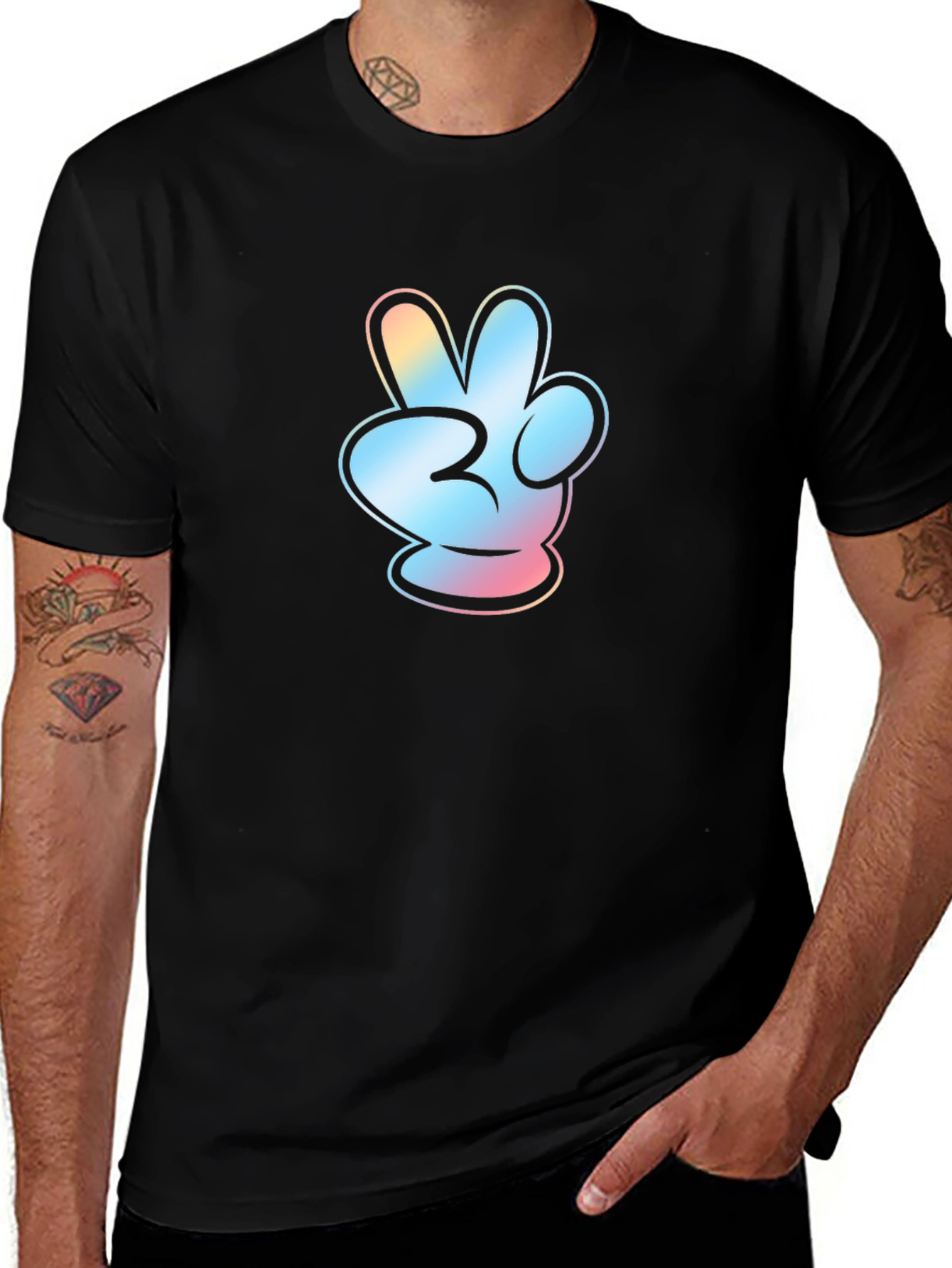 Peace Sign Hand Gesture T-Shirt