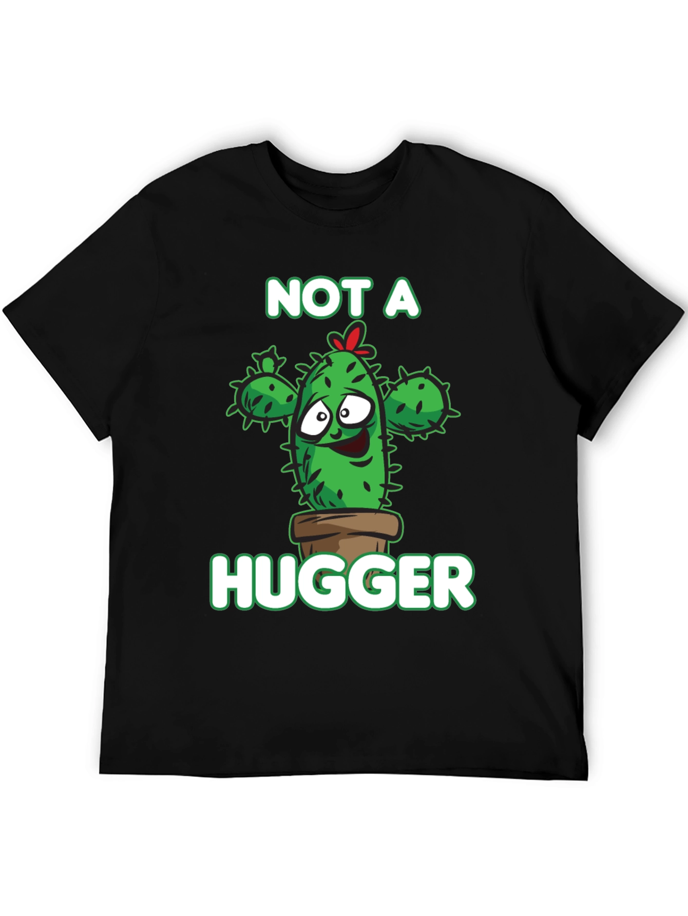 Not A Hugger Cactus T-Shirt - Funny Graphic Tee