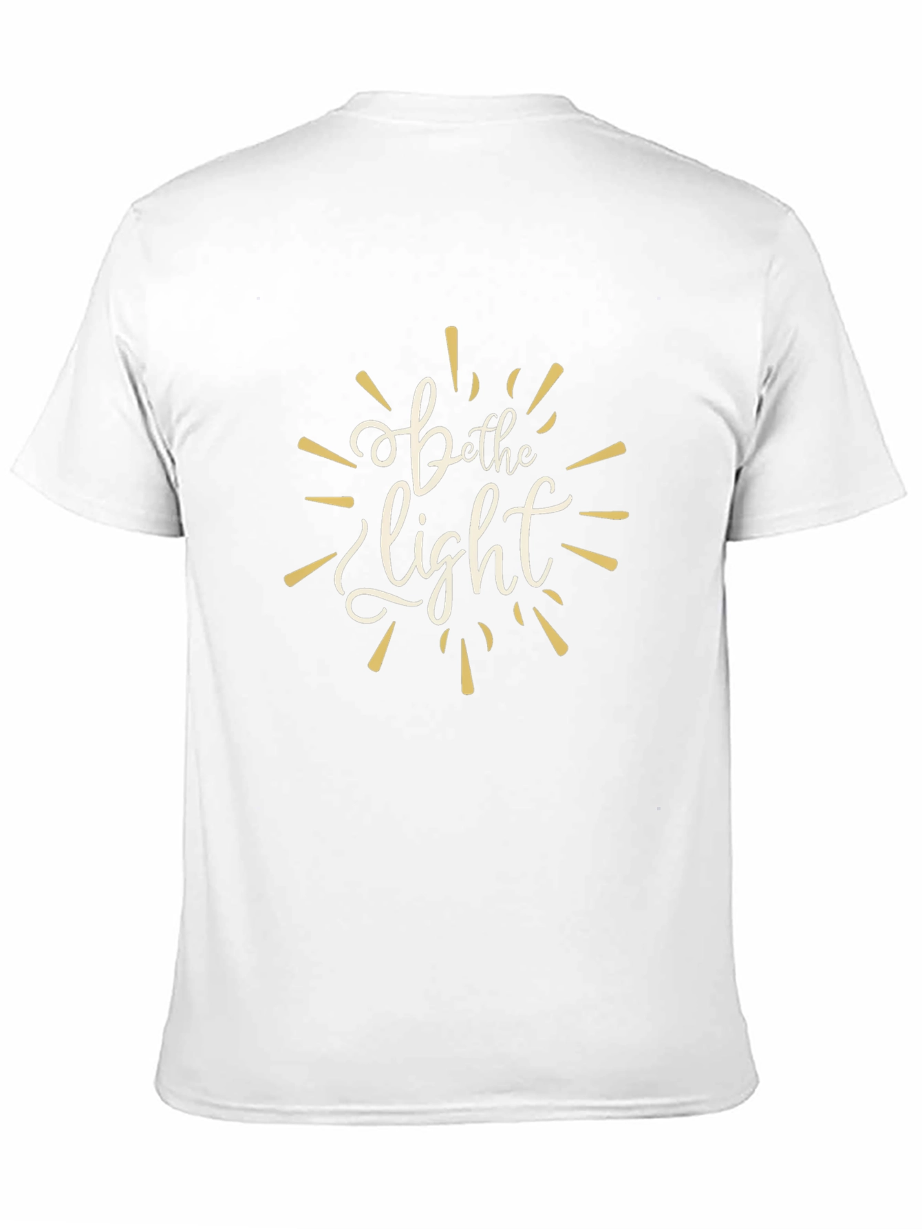 Be the Light Graphic Tee - Motivational Black T-Shirt