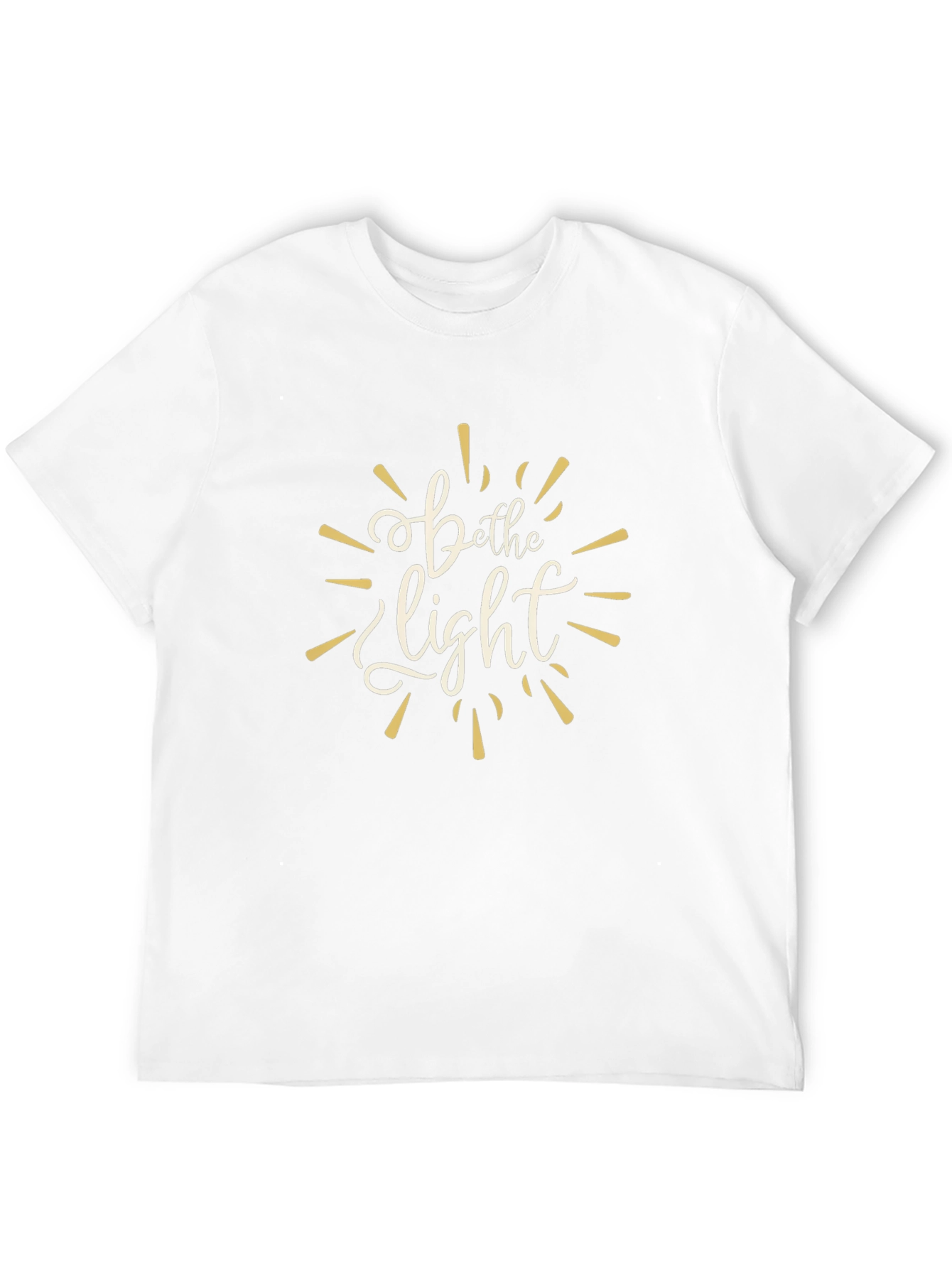 Be the Light Graphic Tee - Motivational Black T-Shirt