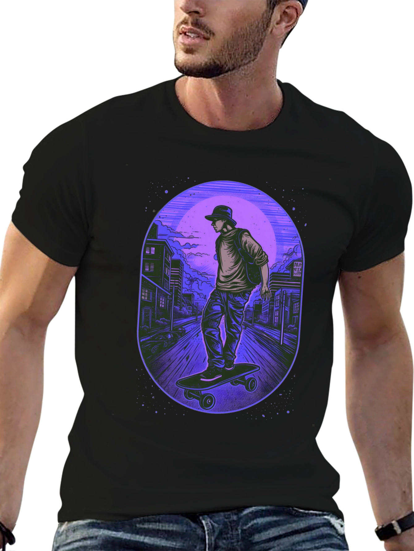 Skateboarder Graphic Tee - Urban Style