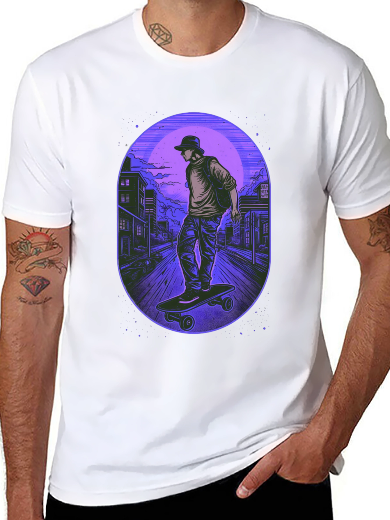 Skateboarder Graphic Tee - Urban Style