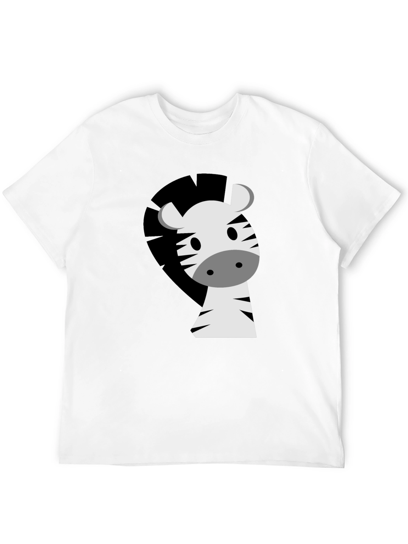 Zebra Graphic Tee - Cute Cartoon Animal T-Shirt