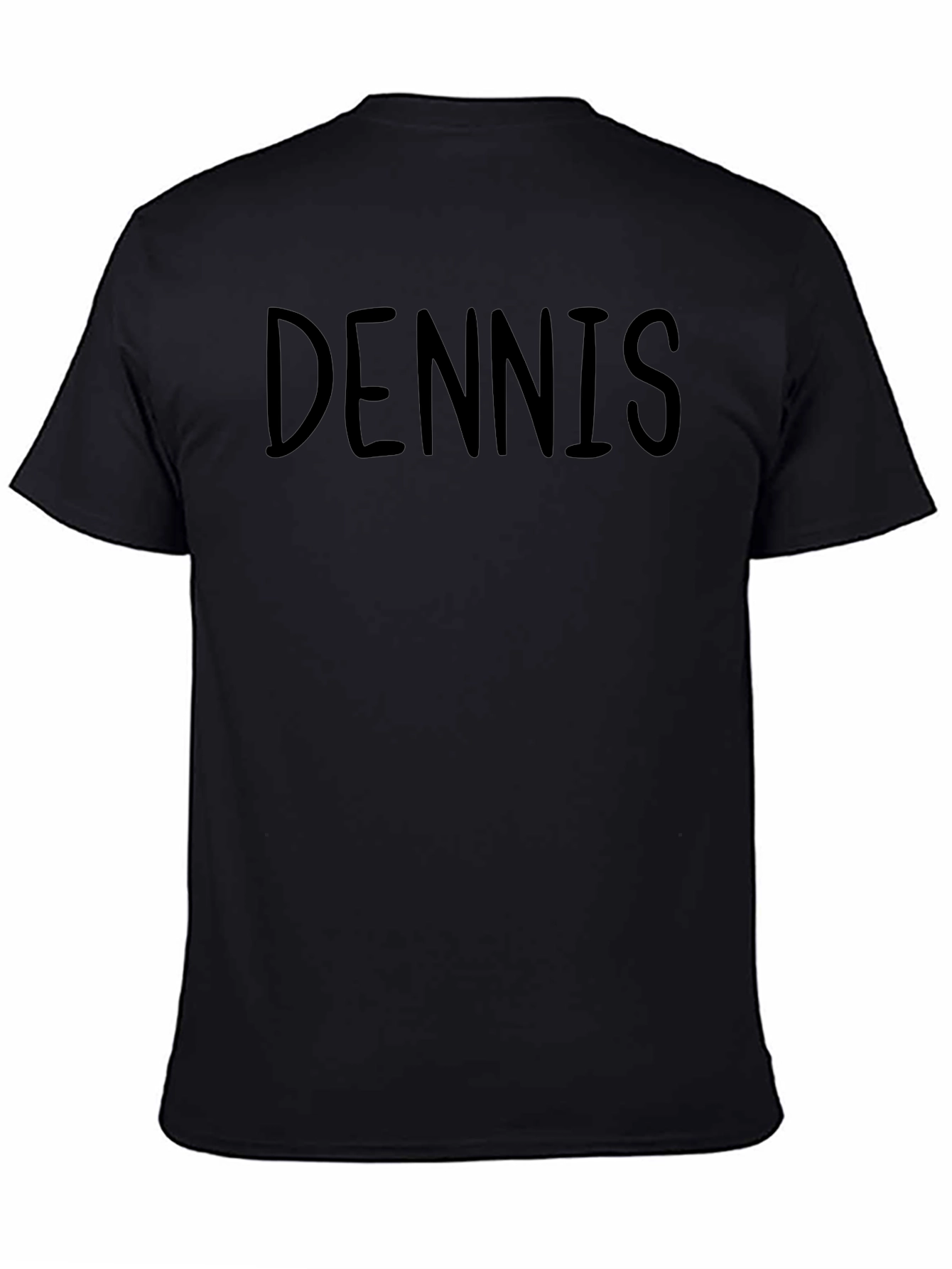 DENNIS Bold Text Crew Neck T-Shirt