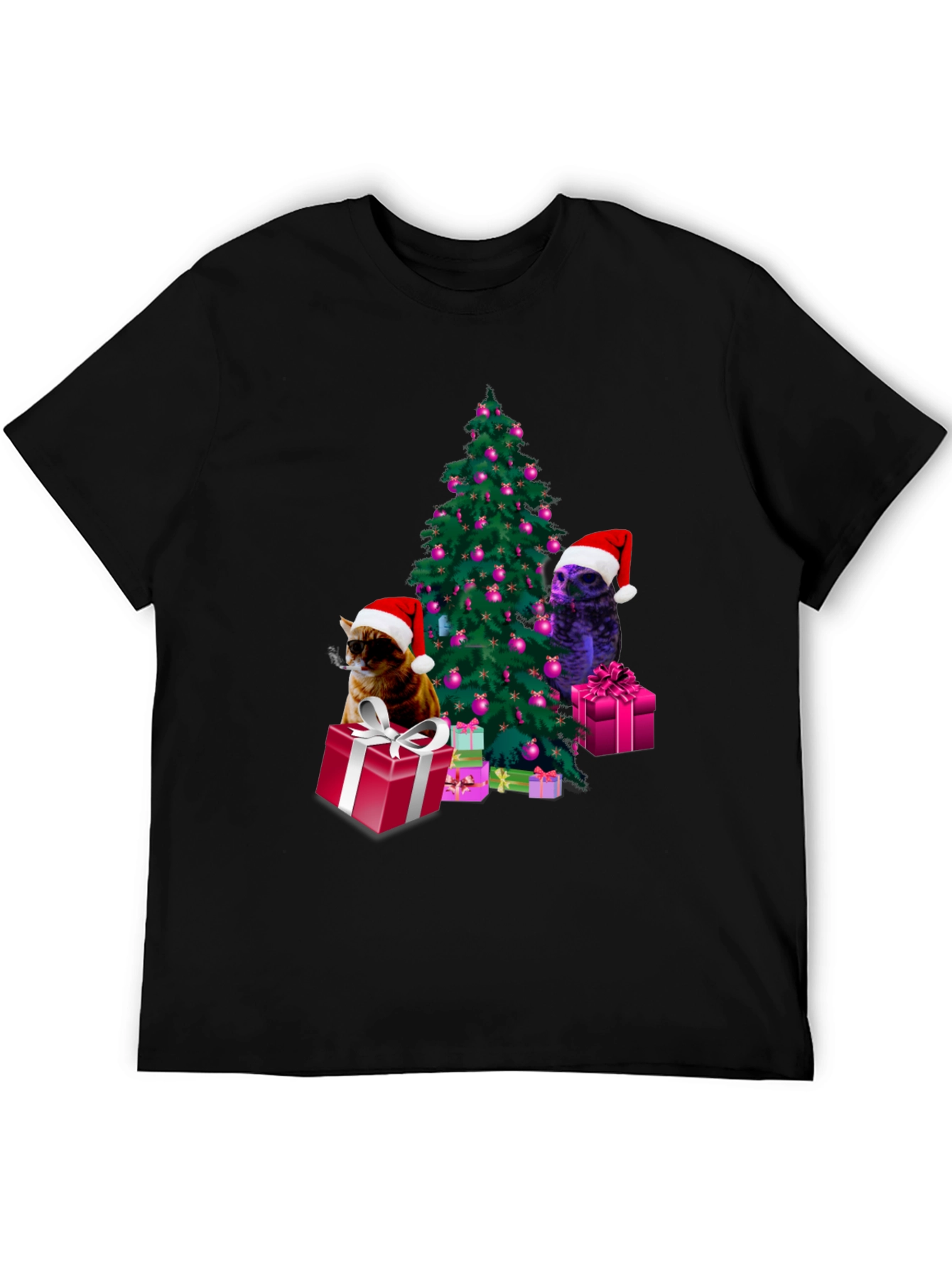 Festive Christmas Cats T-Shirt