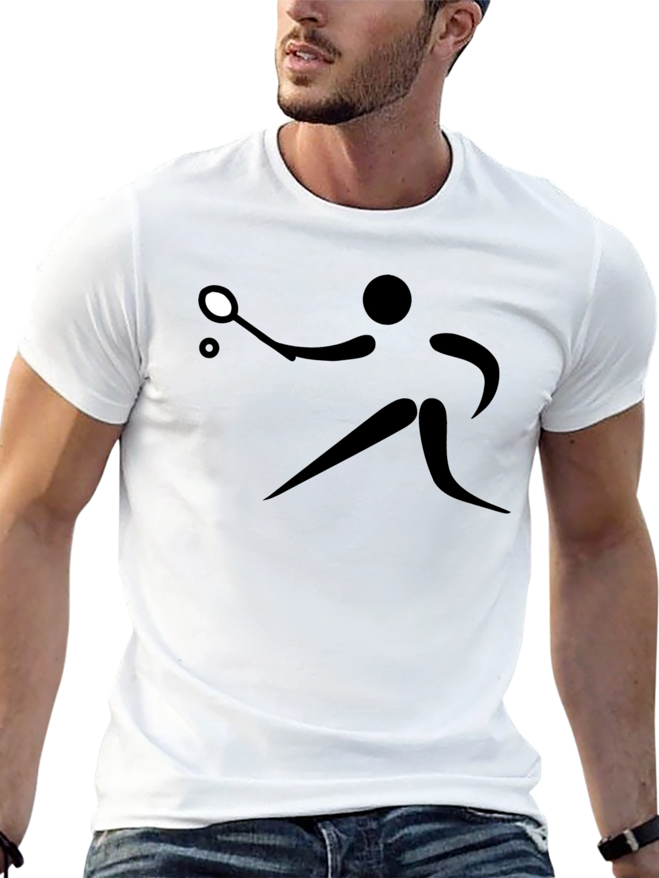 Black Table Tennis T-Shirt