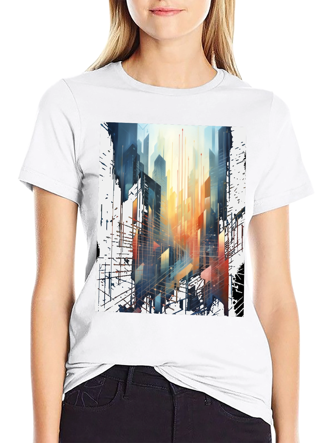 Urban Inkscape Tee - Cityscape Art Shirt