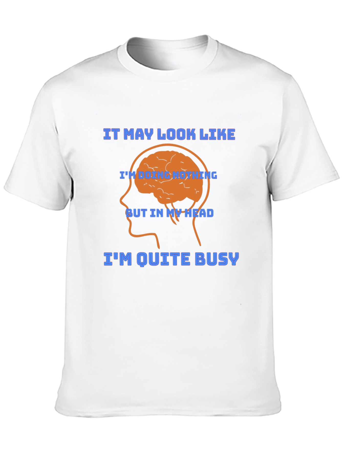 Brainy Thoughtful Funny Graphic T-Shirt