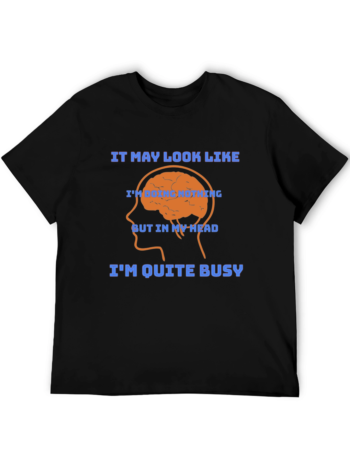 Brainy Thoughtful Funny Graphic T-Shirt