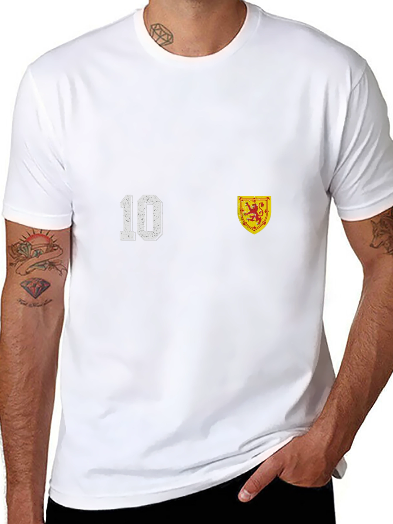Scotland Football Jersey T-Shirt Number 10