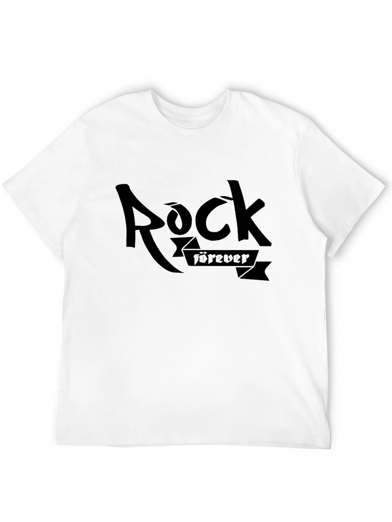 Rock Forever Black Graphic T-Shirt