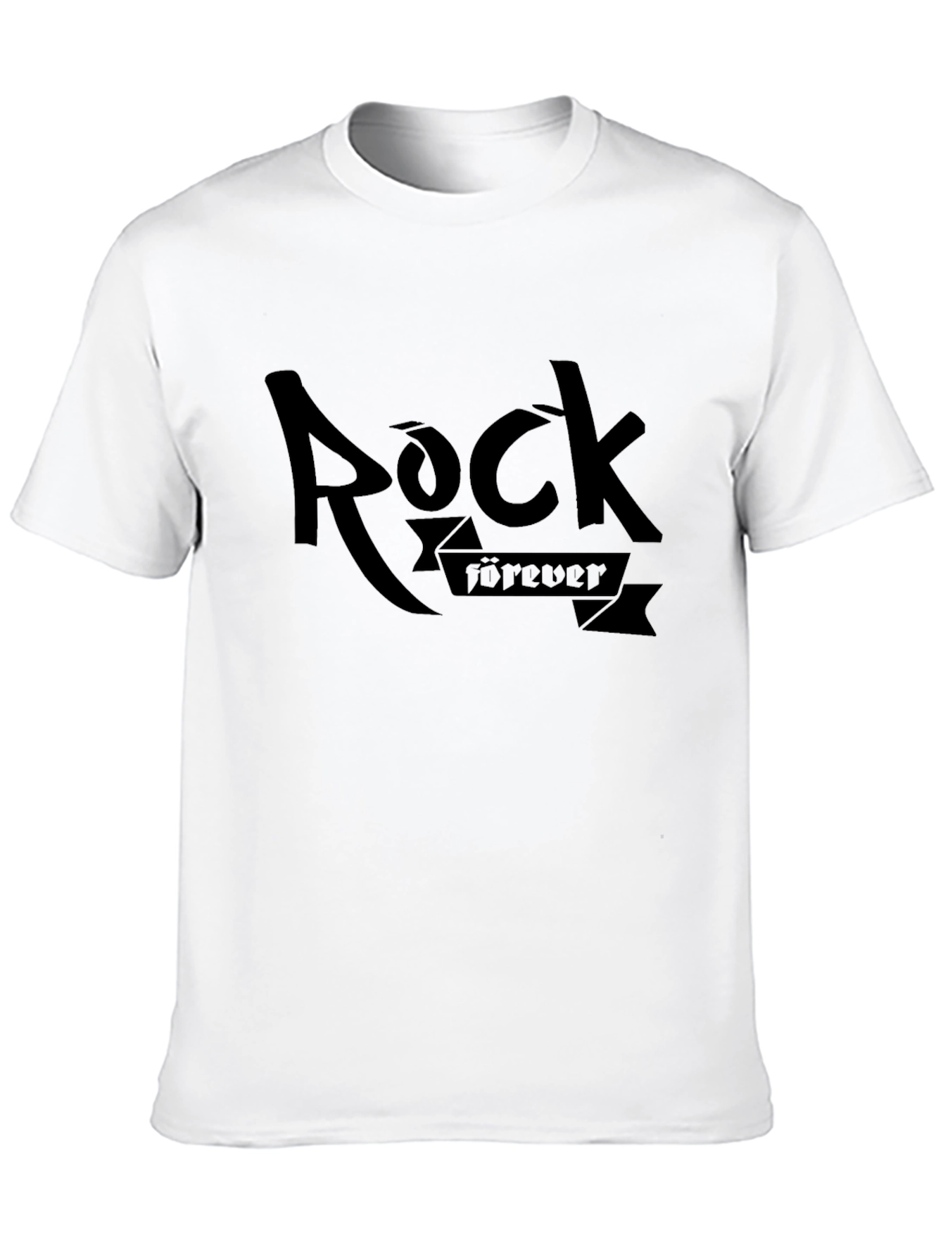 Rock Forever Black Graphic T-Shirt