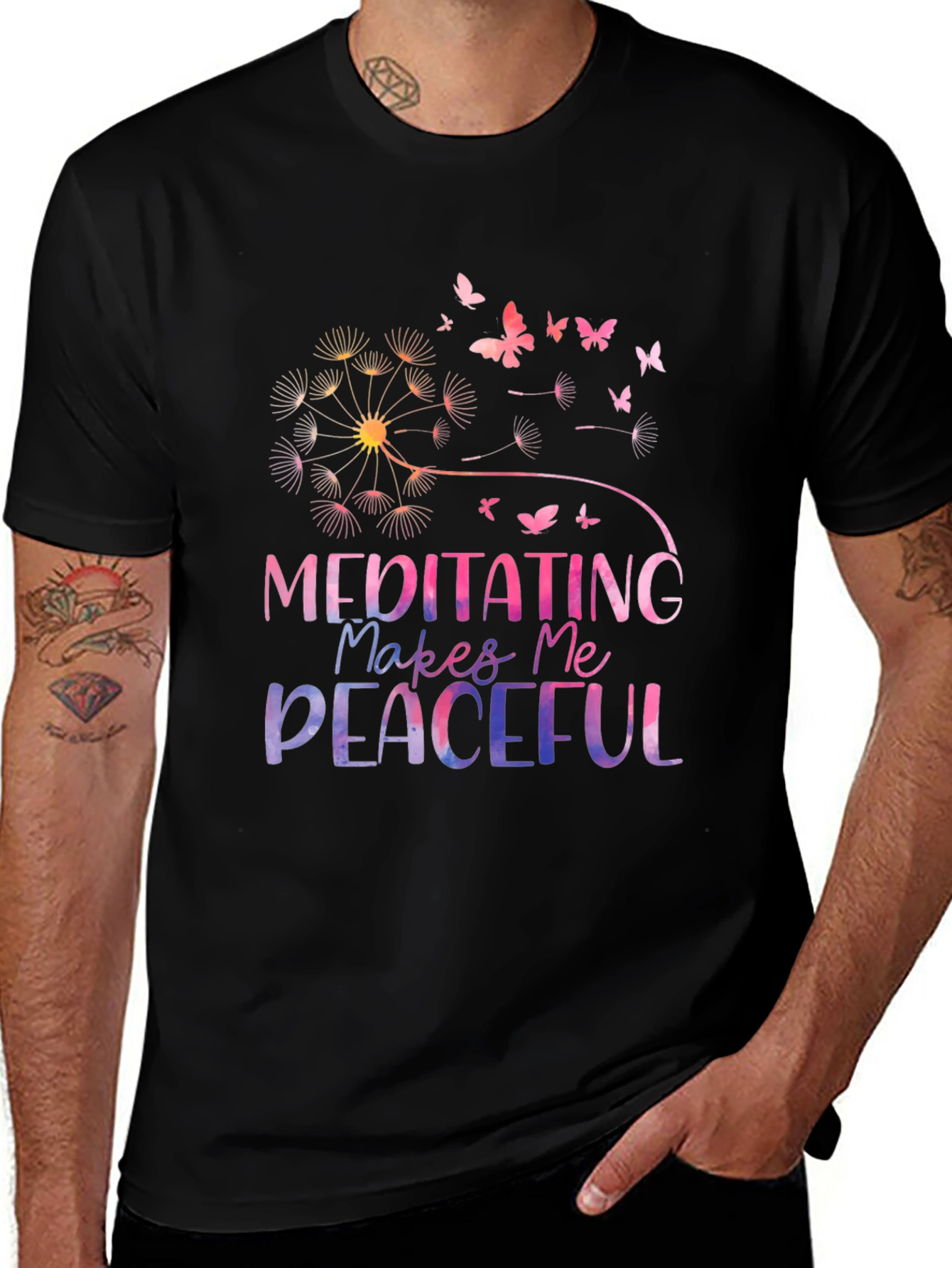 Meditating Makes Me Peaceful T-Shirt
