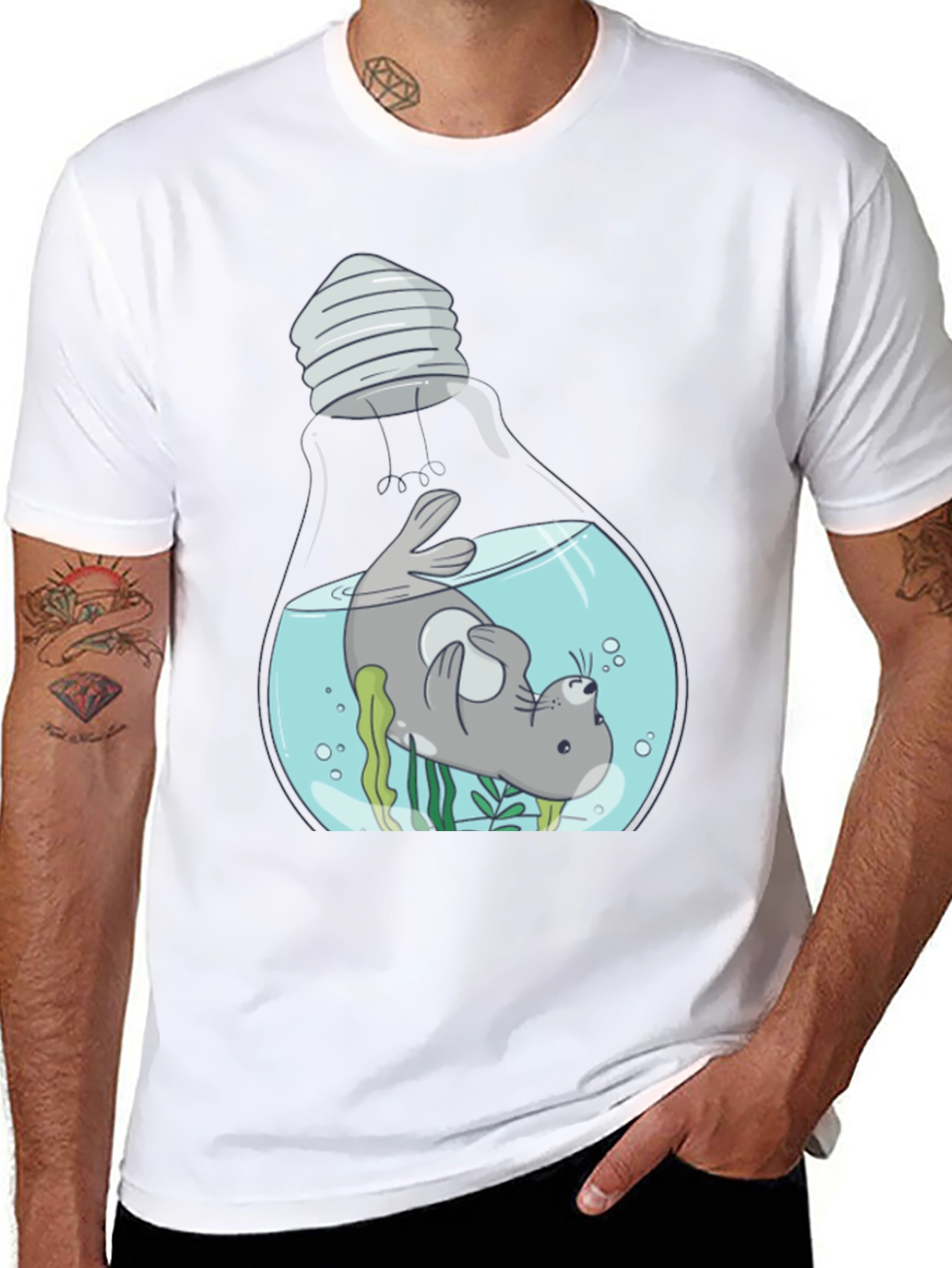 Seal Light Bulb Graphic Tee