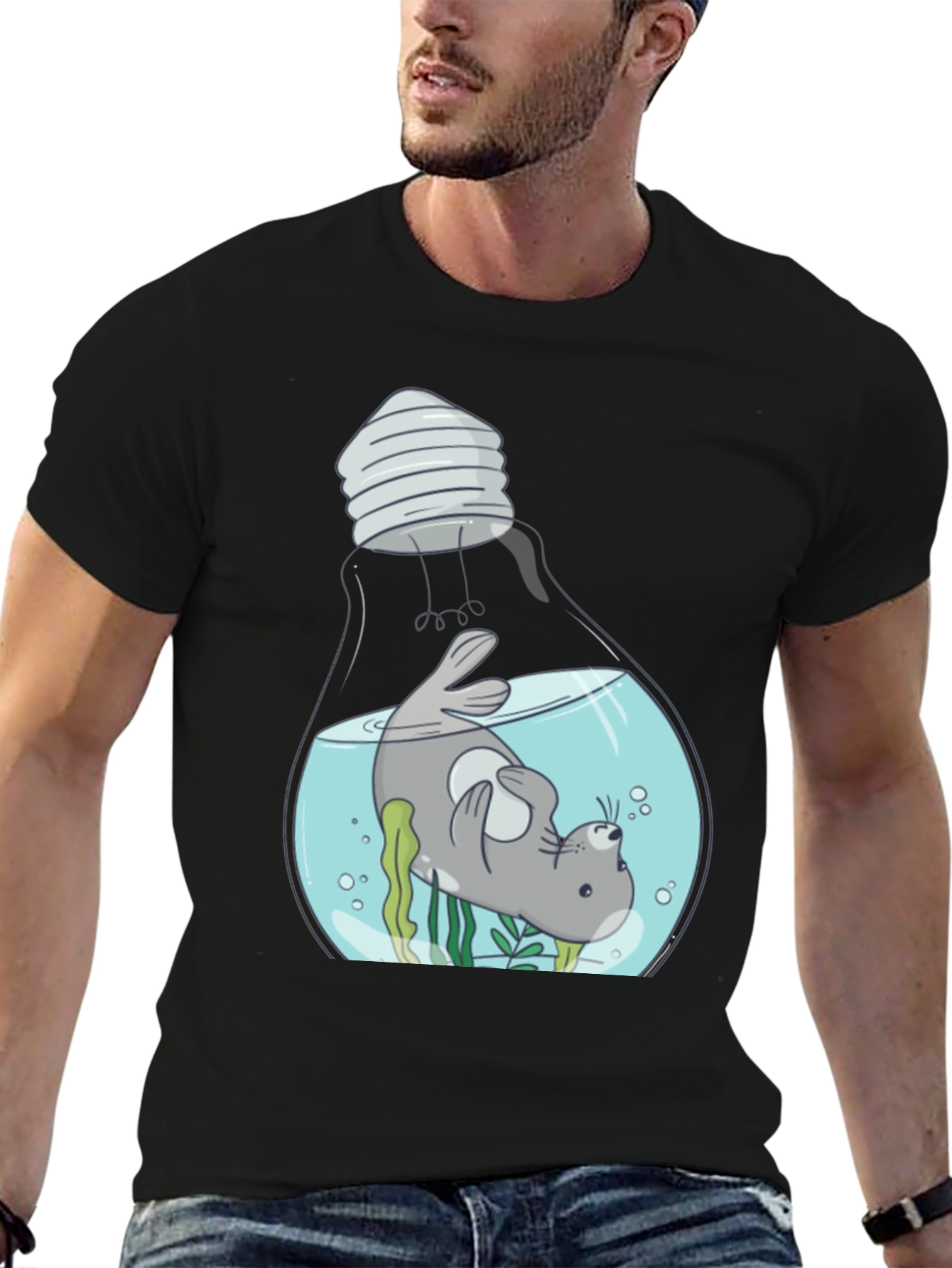 Seal Light Bulb Graphic Tee