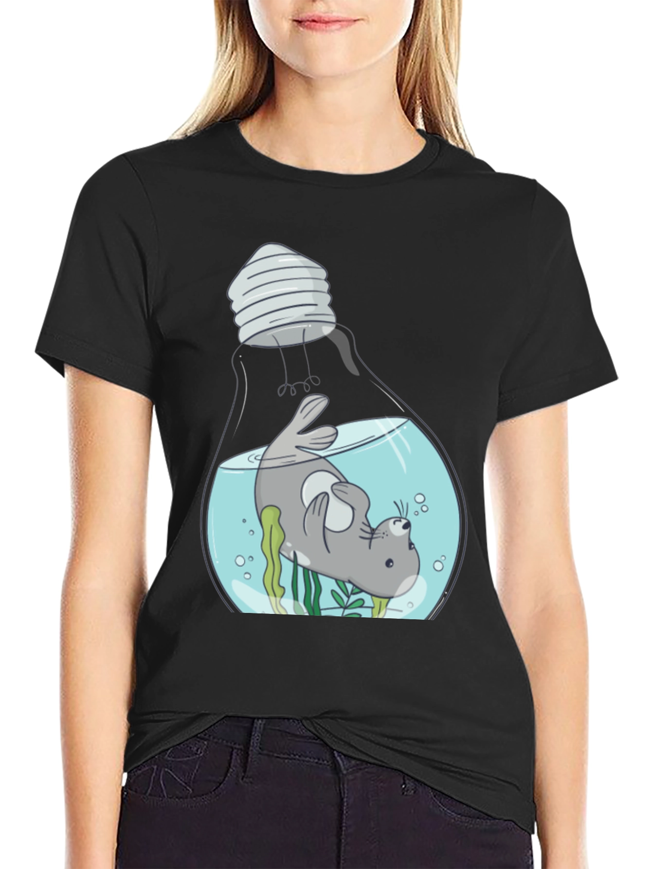 Seal Light Bulb Graphic Tee