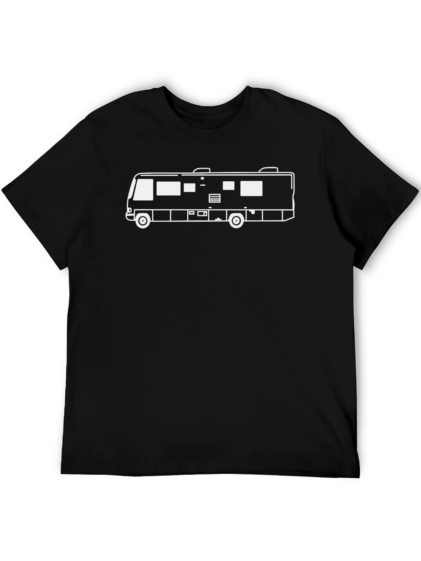 RV Camper Graphic T-Shirt - Black