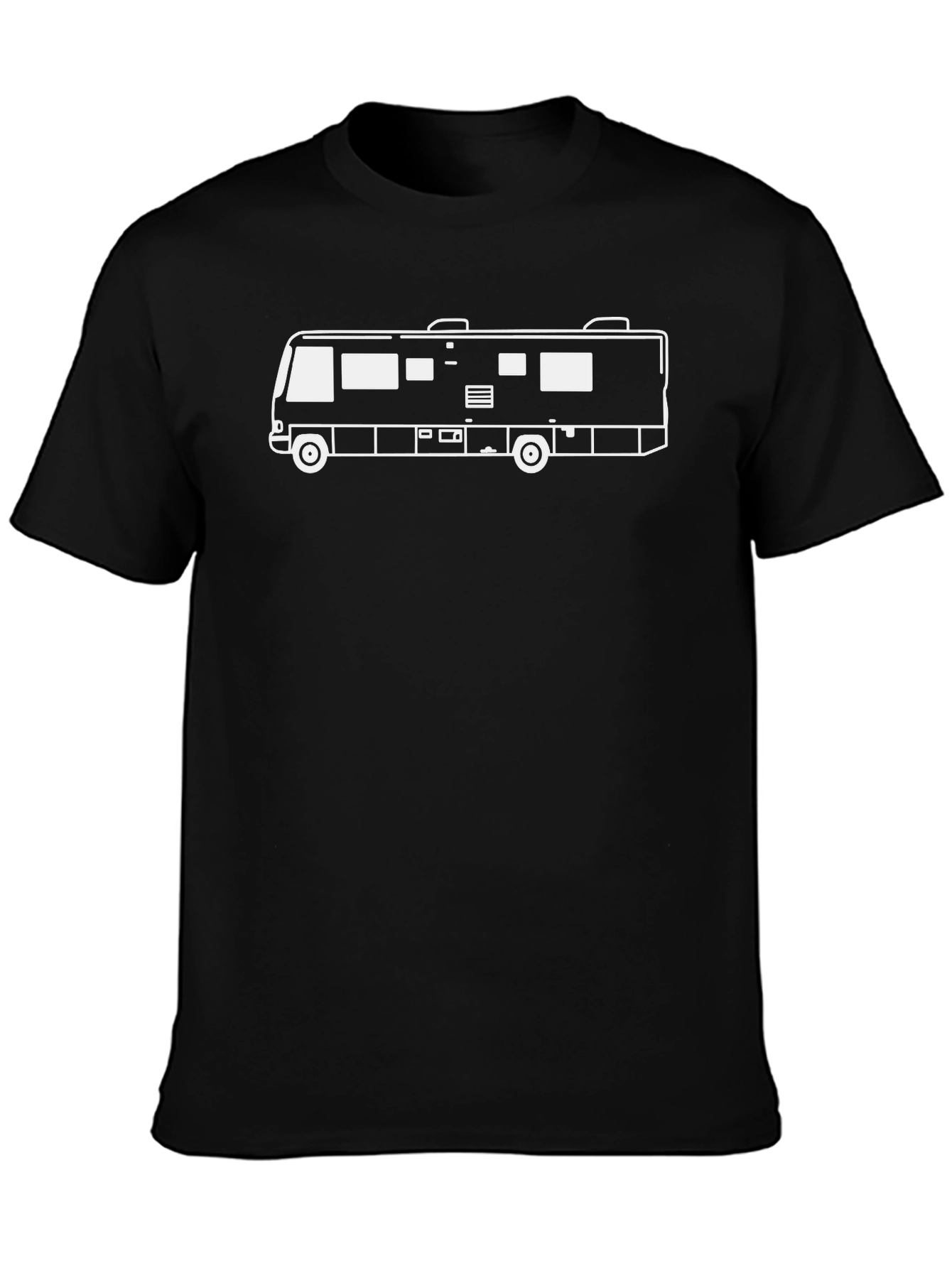 RV Camper Graphic T-Shirt - Black