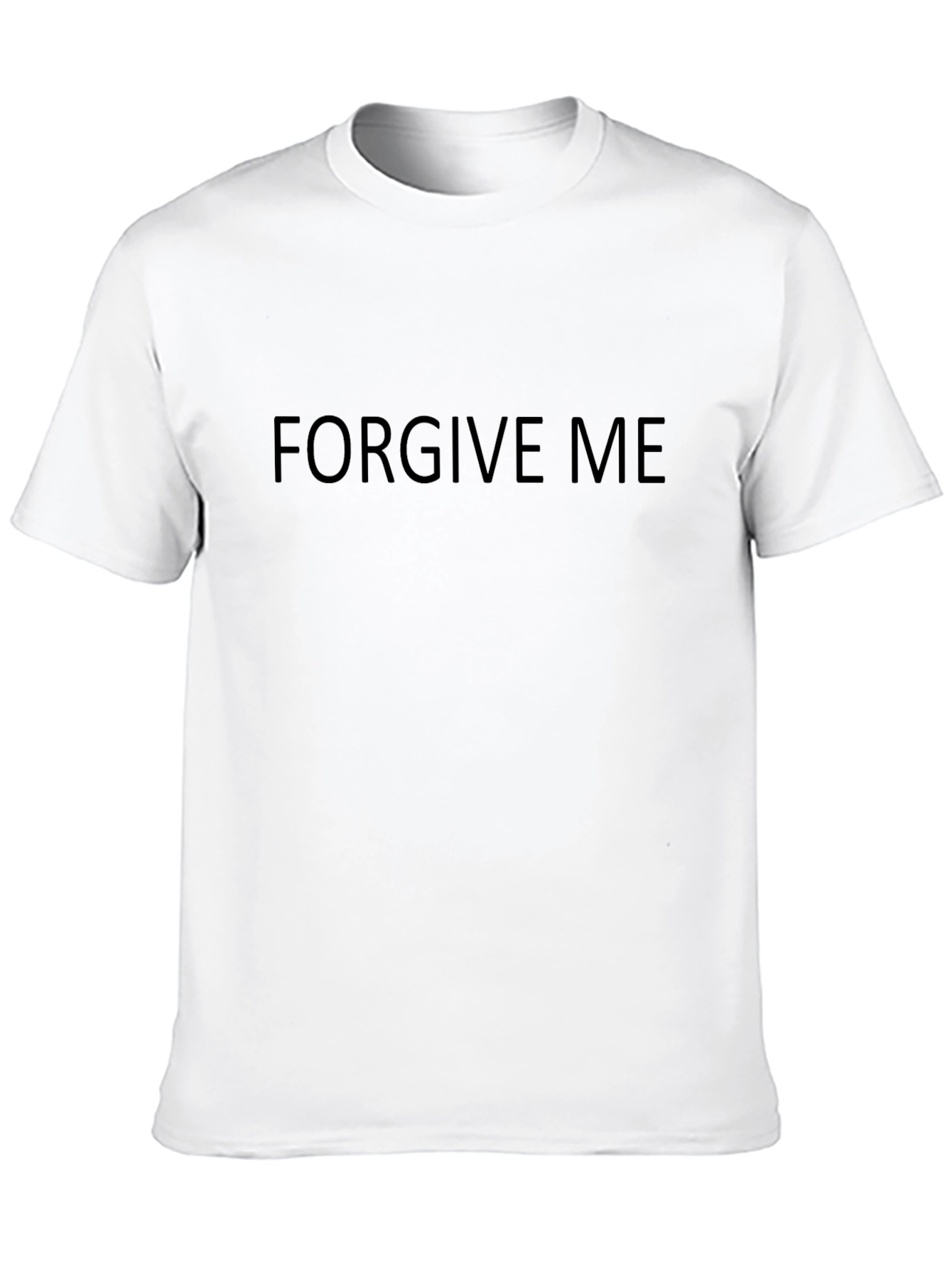 Forgive Me Graphic Tee - Black Cotton Blend