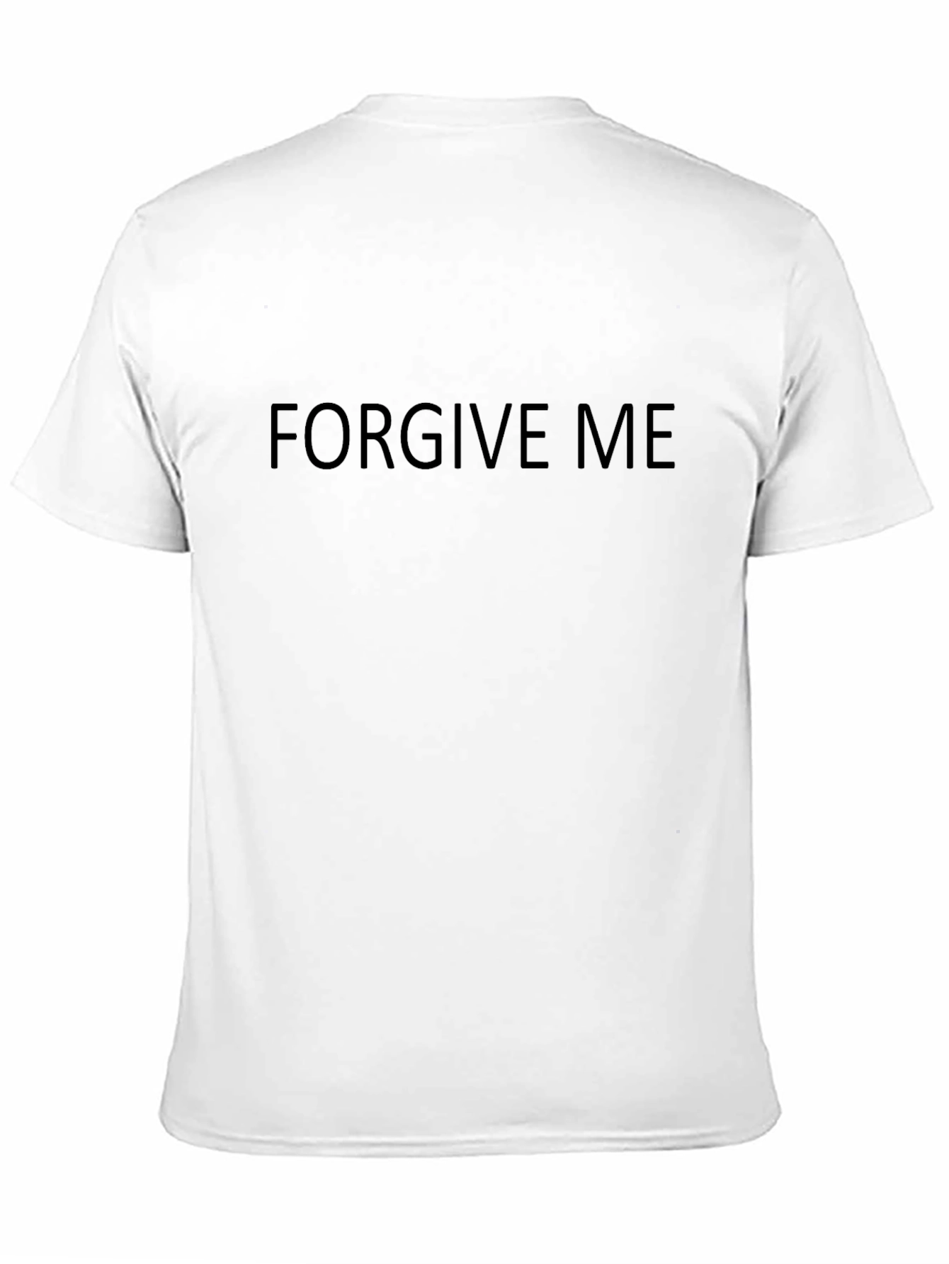 Forgive Me Graphic Tee - Black Cotton Blend