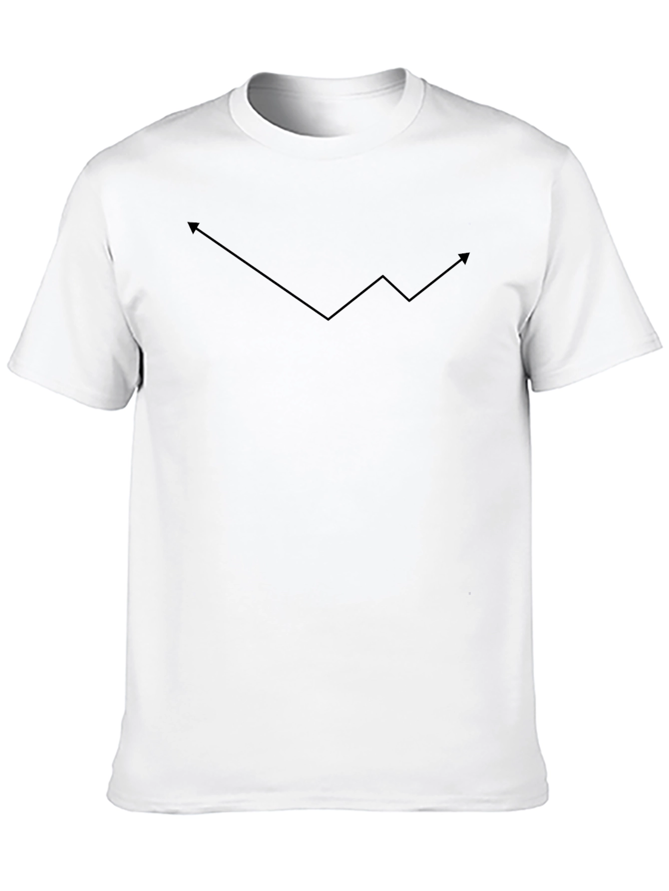 Trendline Tee: Up & Down Arrow Graph Shirt