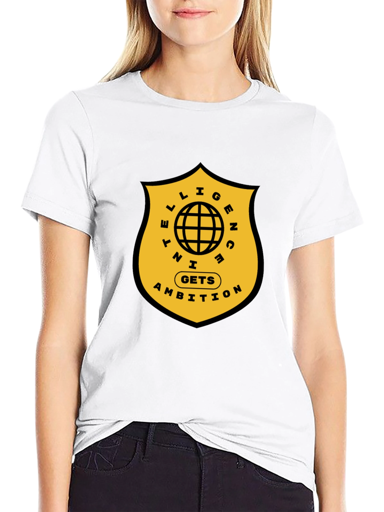 Intelligence Gets Ambition Graphic T-Shirt