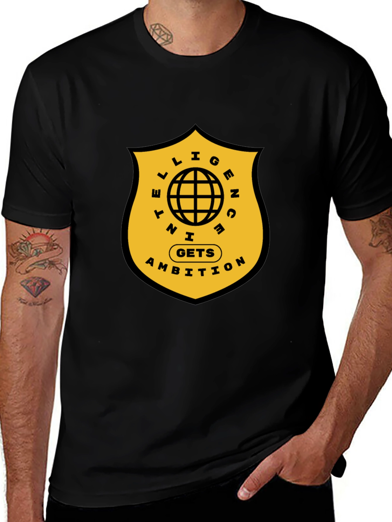 Intelligence Gets Ambition Graphic T-Shirt