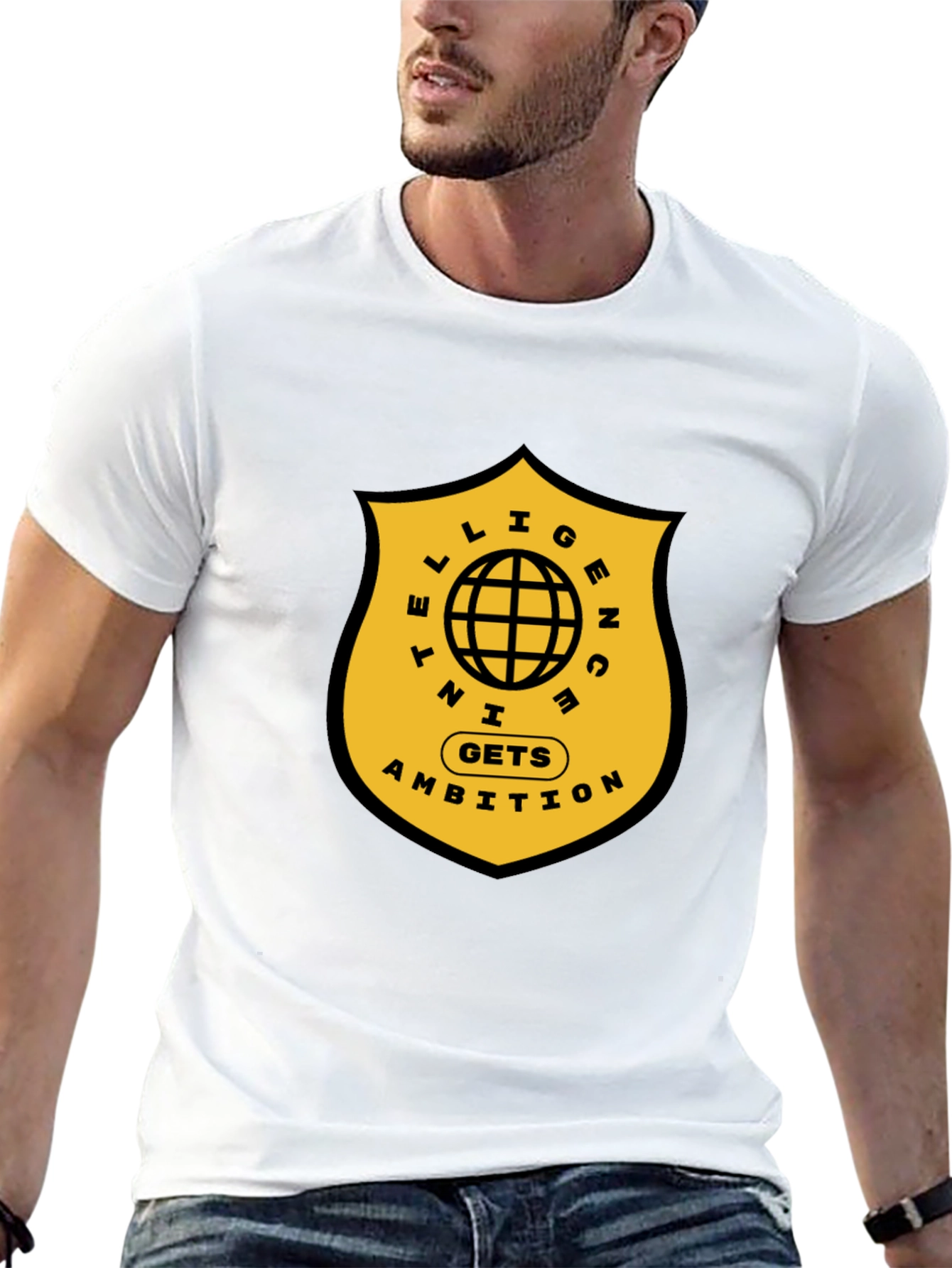 Intelligence Gets Ambition Graphic T-Shirt
