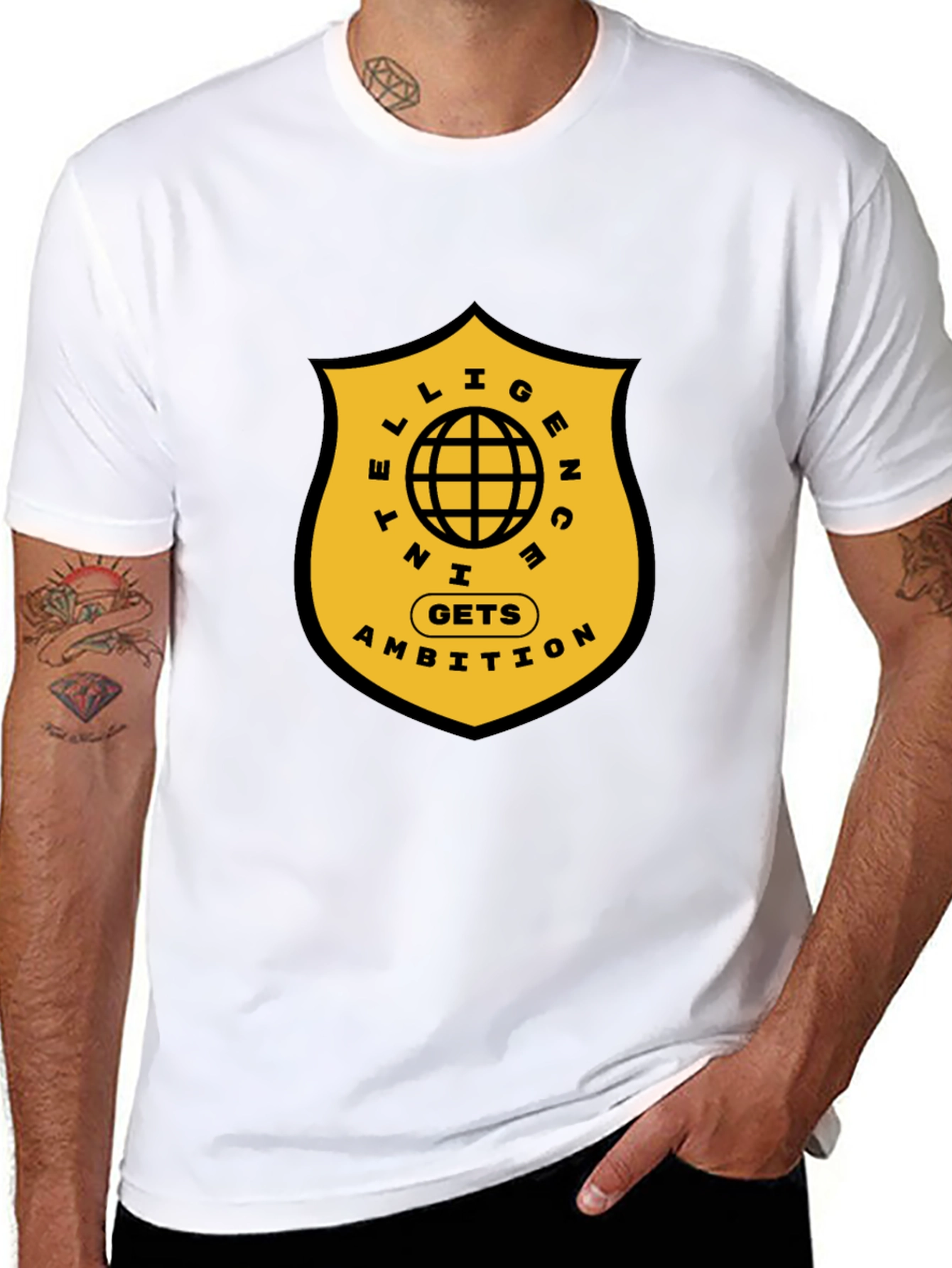 Intelligence Gets Ambition Graphic T-Shirt