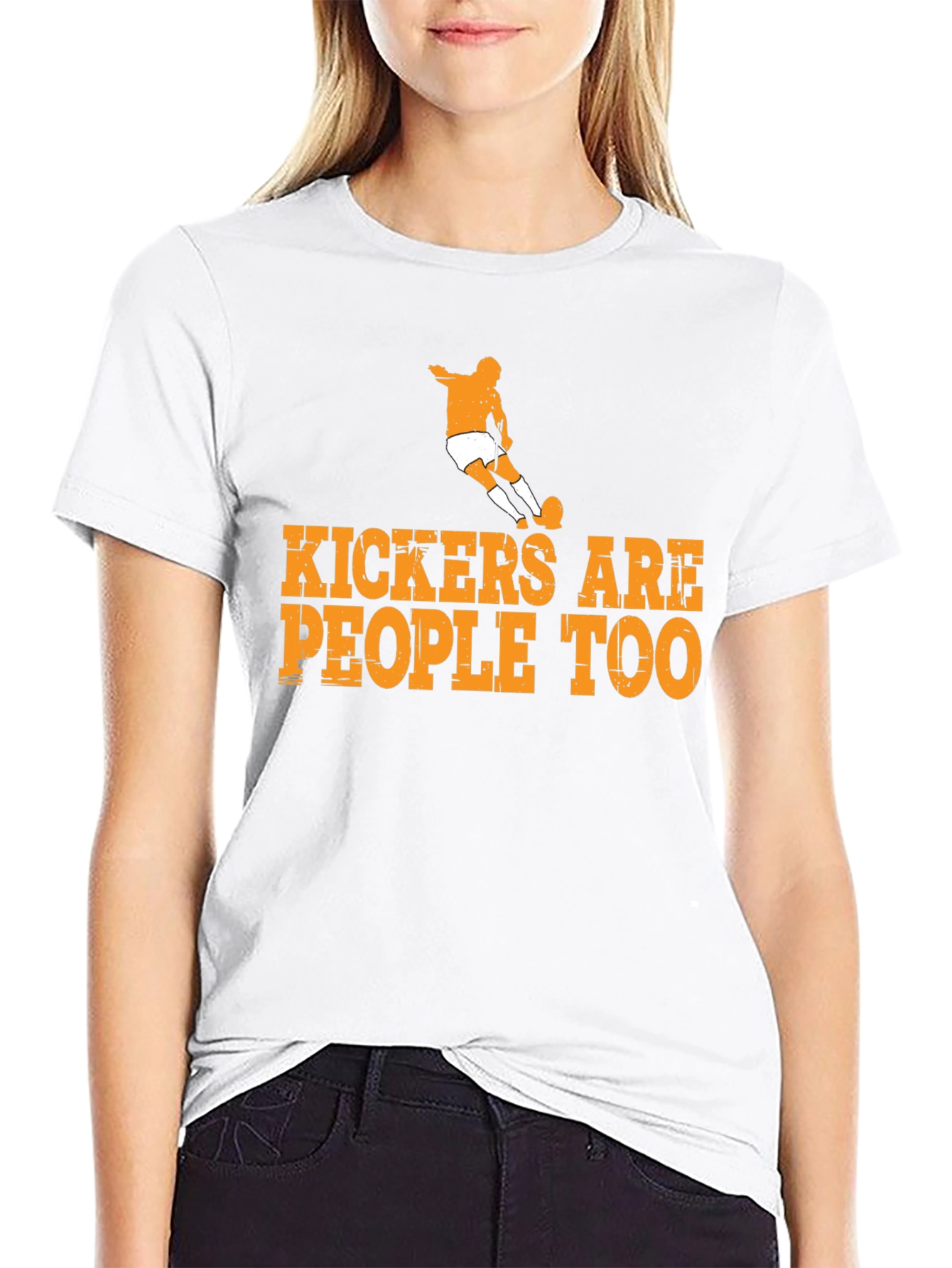 Kickers Are People Too Graphic Tee - Soccer T-Shirt