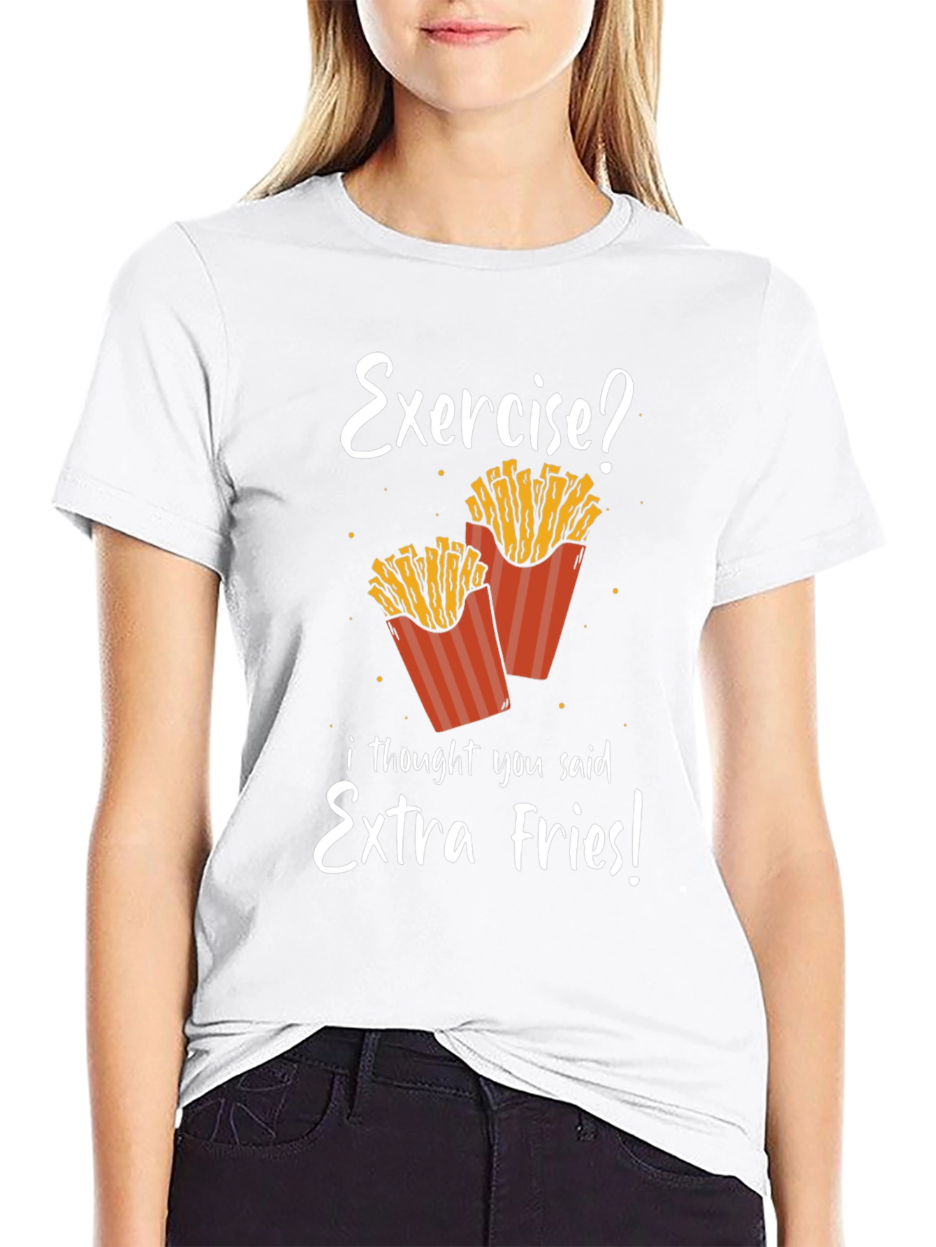Extra Fries T-Shirt - Funny Foodie Tee
